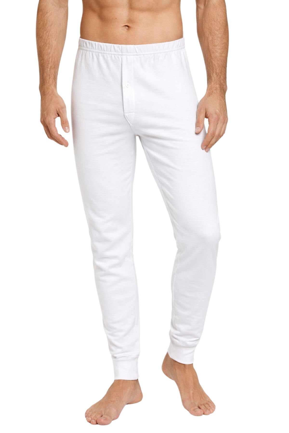 Lady C Calzamaglia Lunga Uomo Cotone Interlock Bianca S Termica