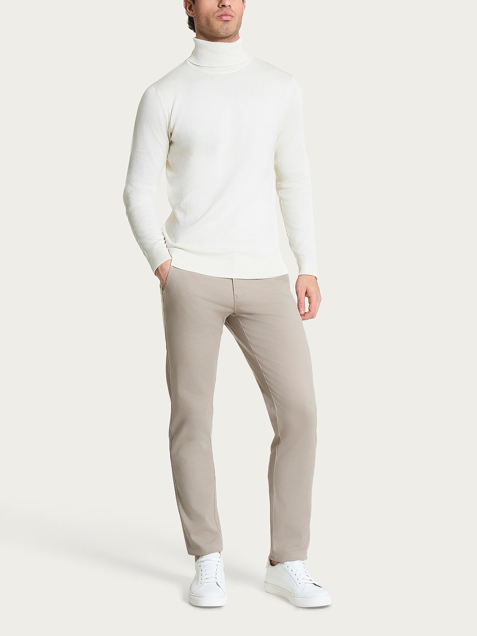 Ragno Jersey Cotone Chino pantalone grigio String