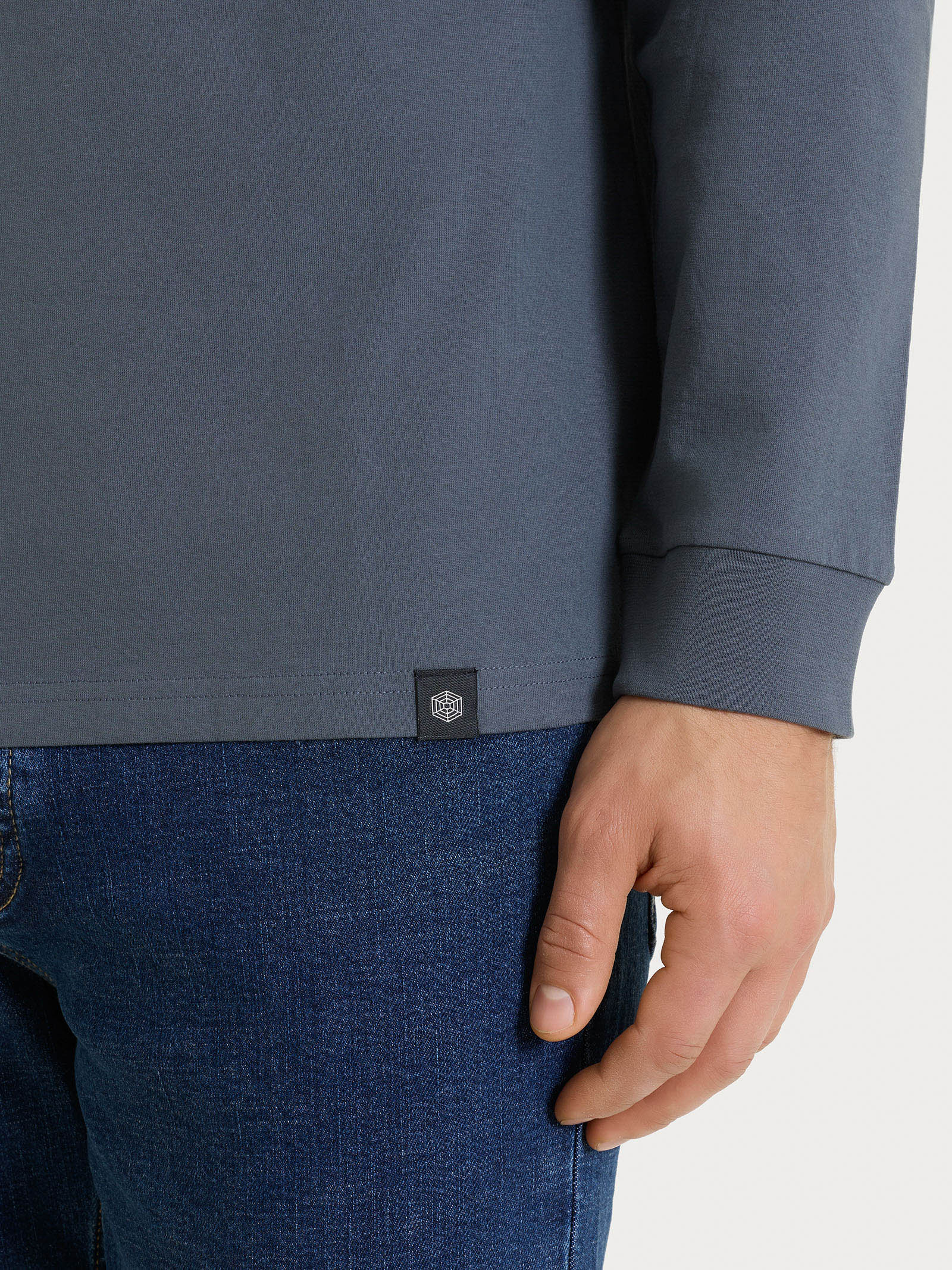 Ragno Heavy Duty Jersey Maglietta Manica Lunga Turbulence Cotone