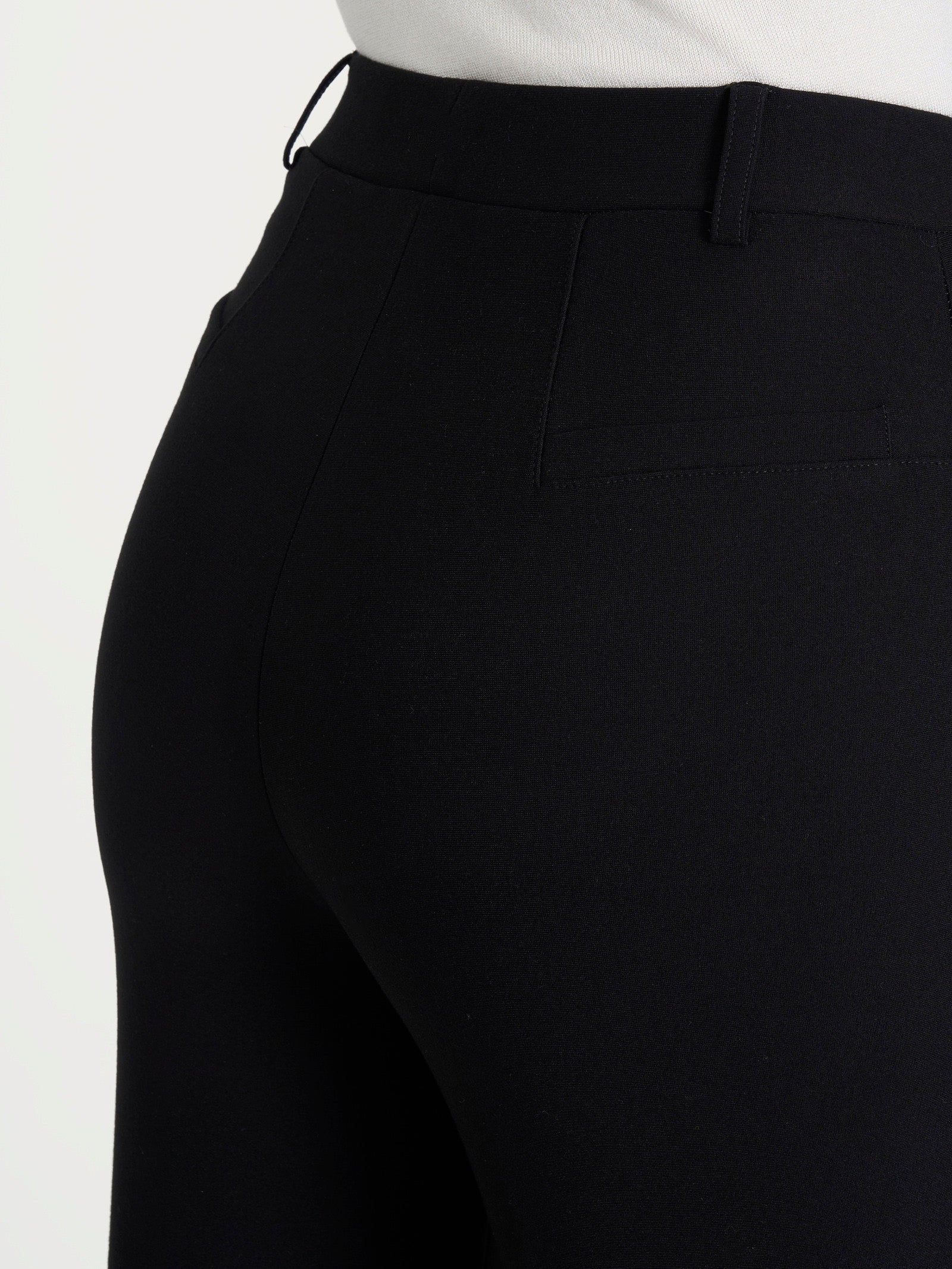 Ragno Compact Pantalone Ampio Donna Nero Elasticizzato