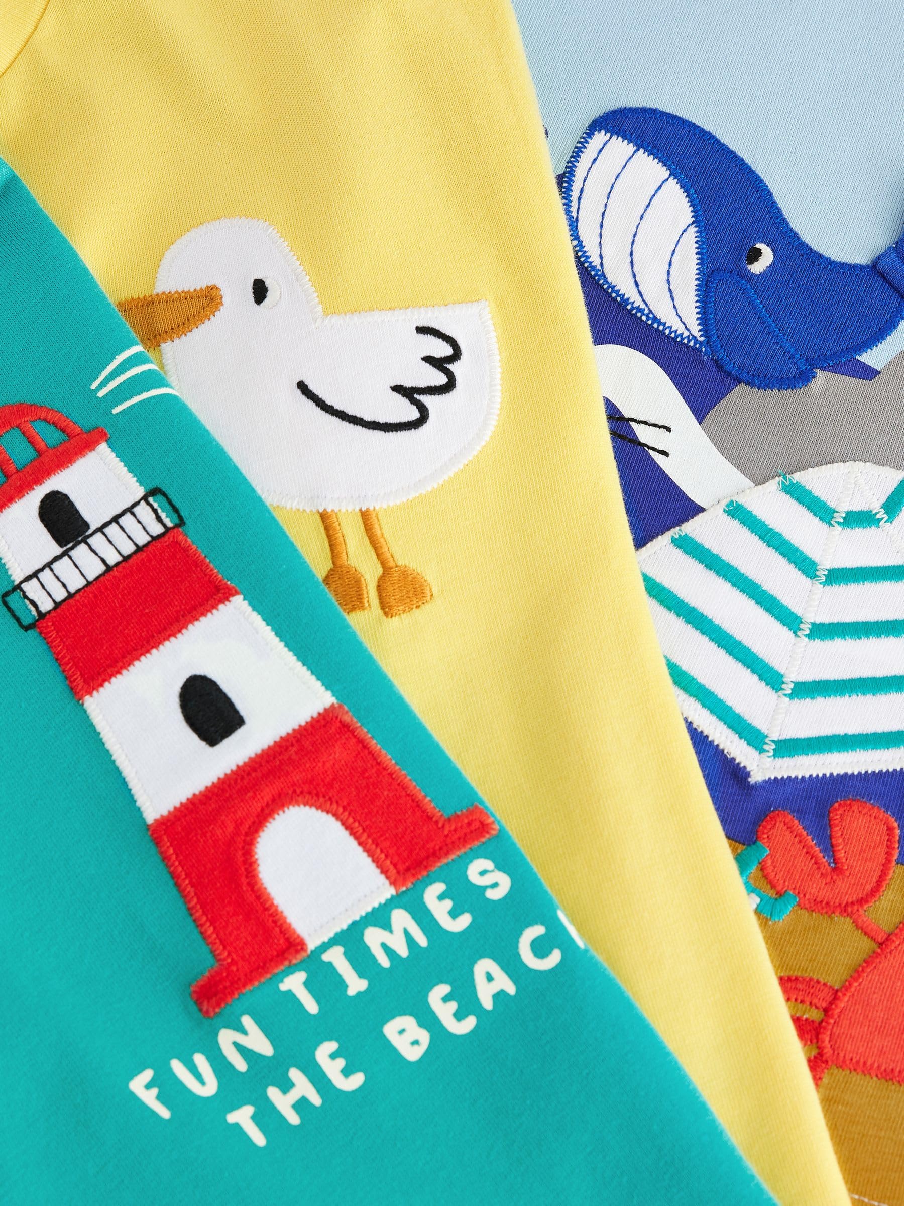 Next T-shirt applicazioni cotone 3 pezzi estive