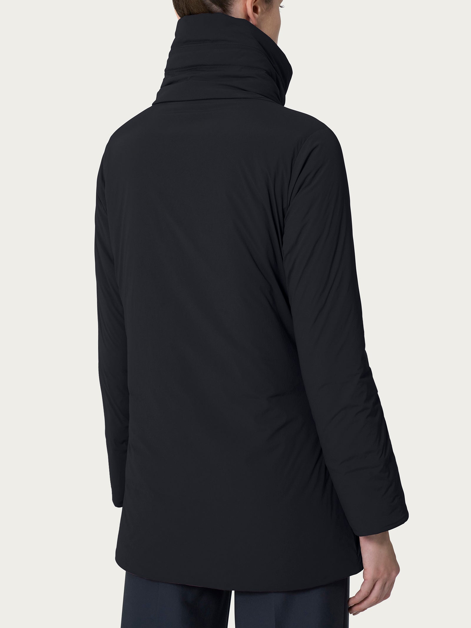 Ragno Parka Piumino Donna Nero 150g in lana