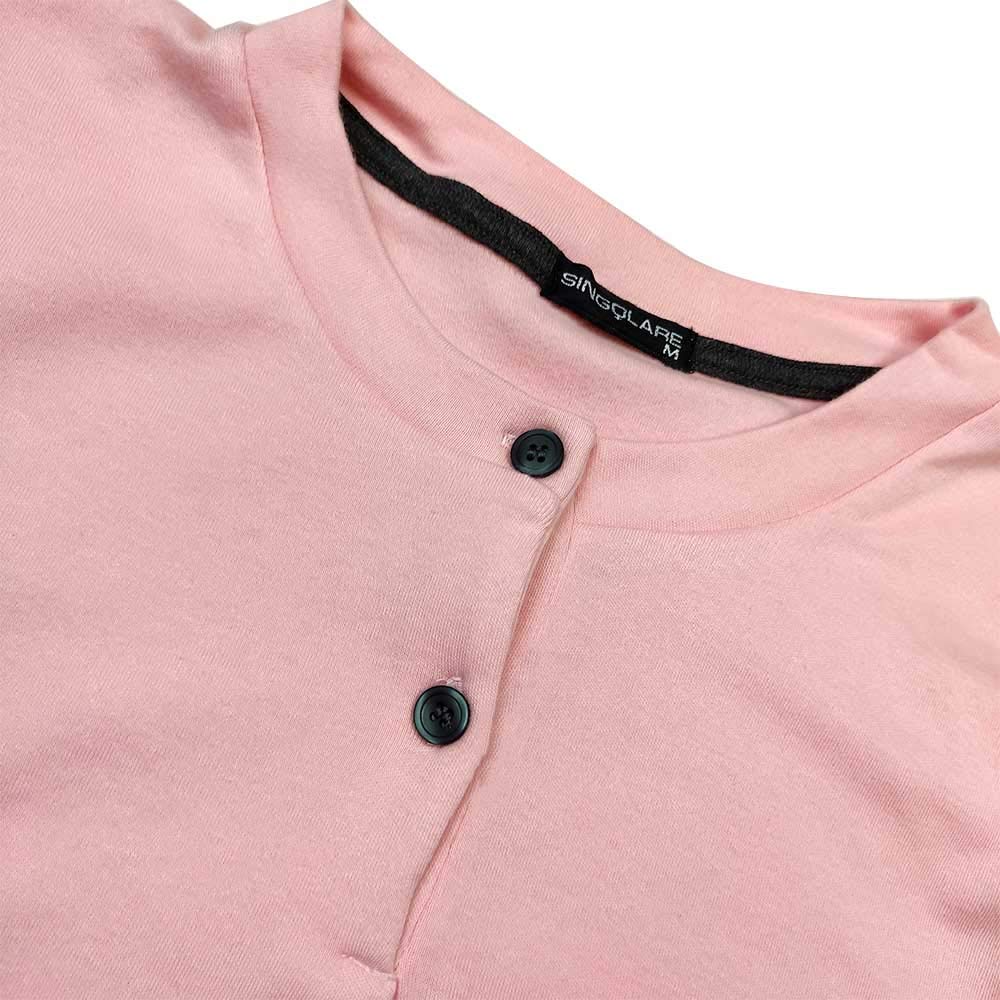 Lady C Tres Chic pigiama lungo donna 100% cotone caldo