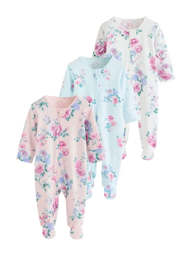Geo Next Tutine neonato zip 80-86 confezione da 3 cotone
