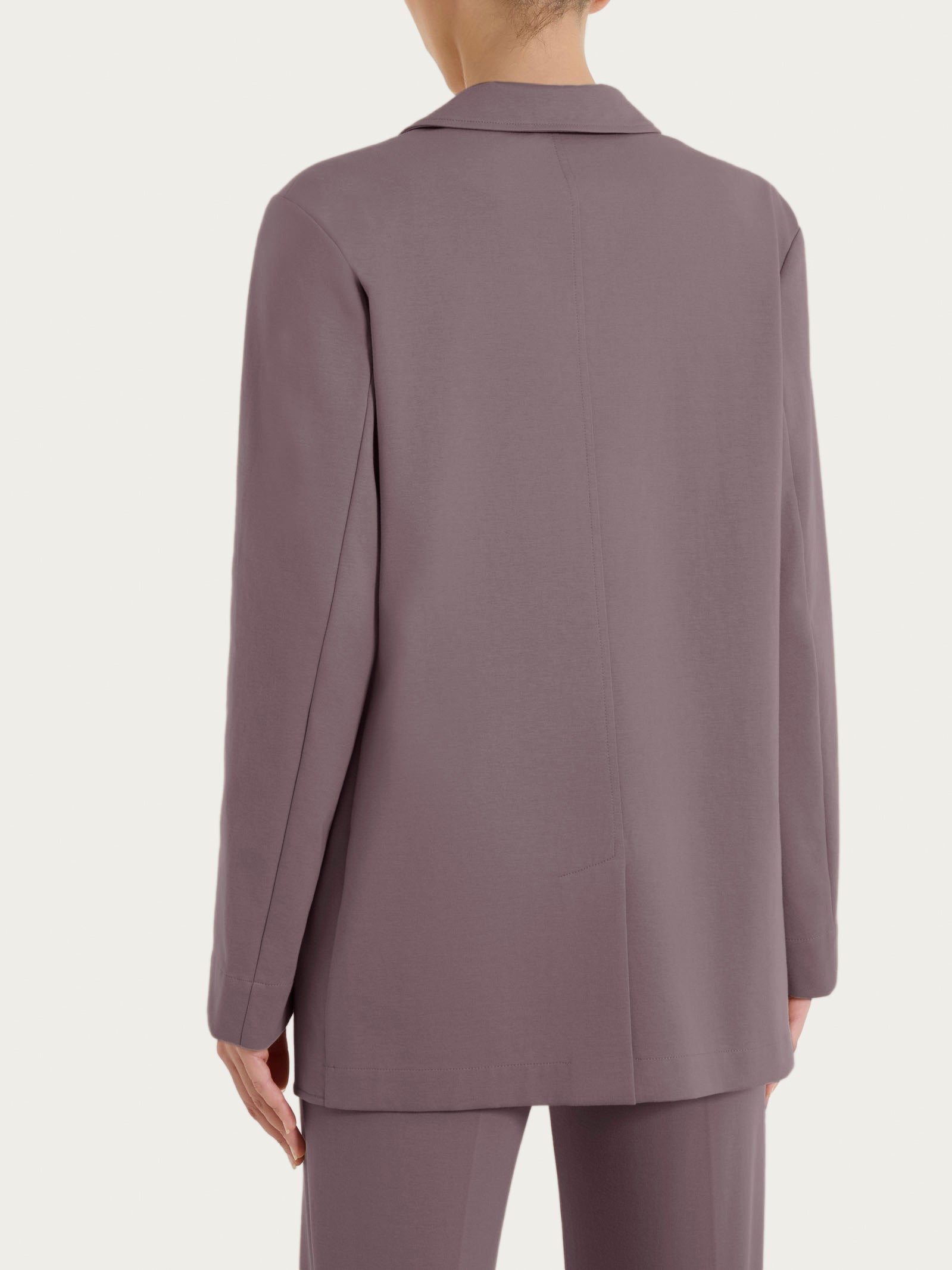 Ragno Compact Light Blazer Destrutturato Plum Truffle cotone misto