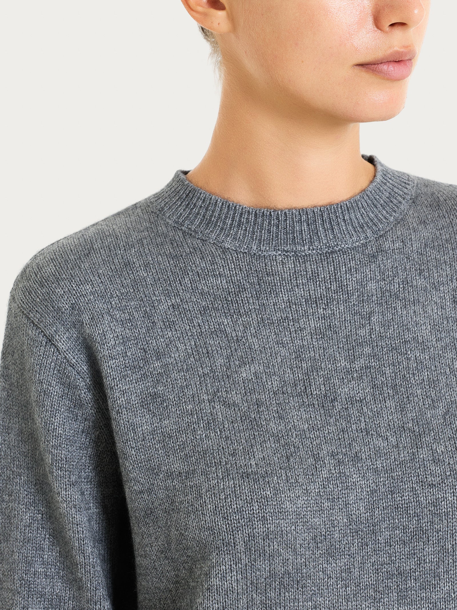 Ragno Natural Soft Maglia girocollo boxy Ferro Mel.