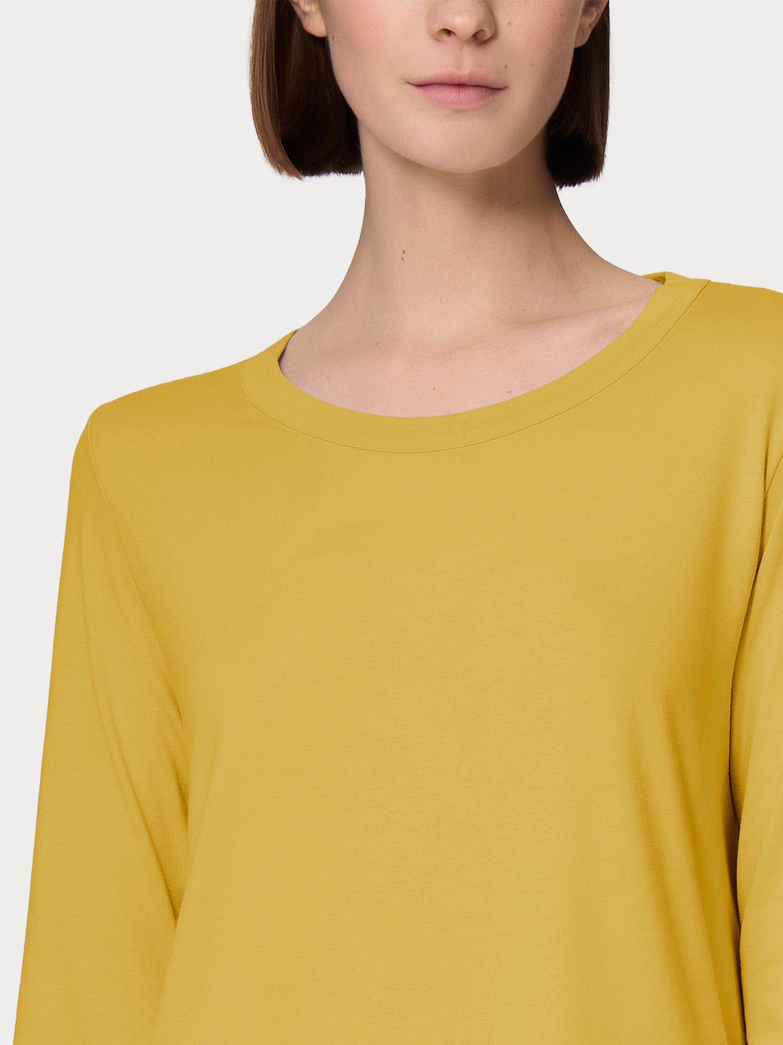 Ragno Eco Viscosa Maglietta Manica Lunga Oil Yellow morbida