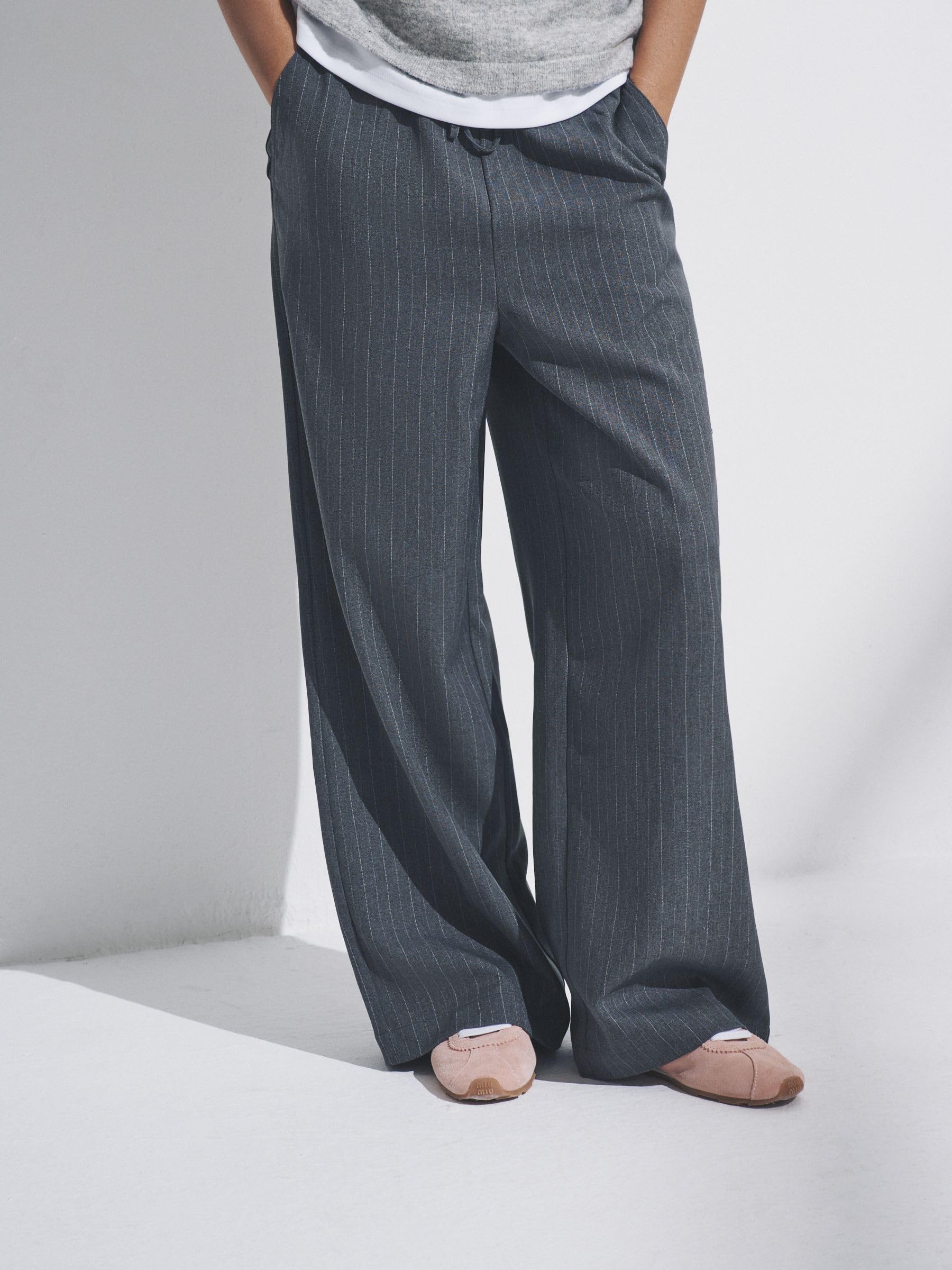 Next The Set pantaloni larghi a righe 2 pezzi
