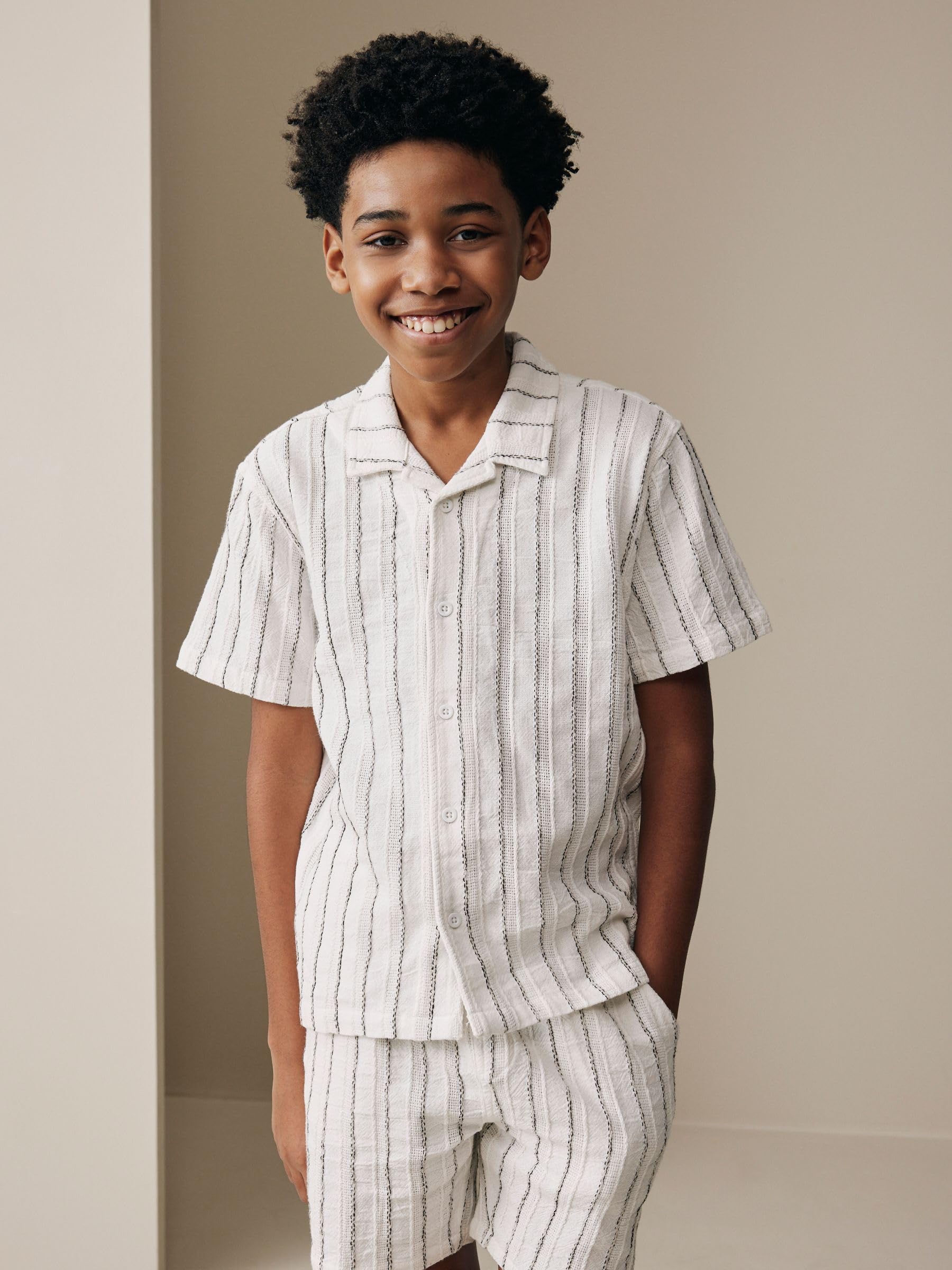 Next completo camicia shorts bambino 122 righe