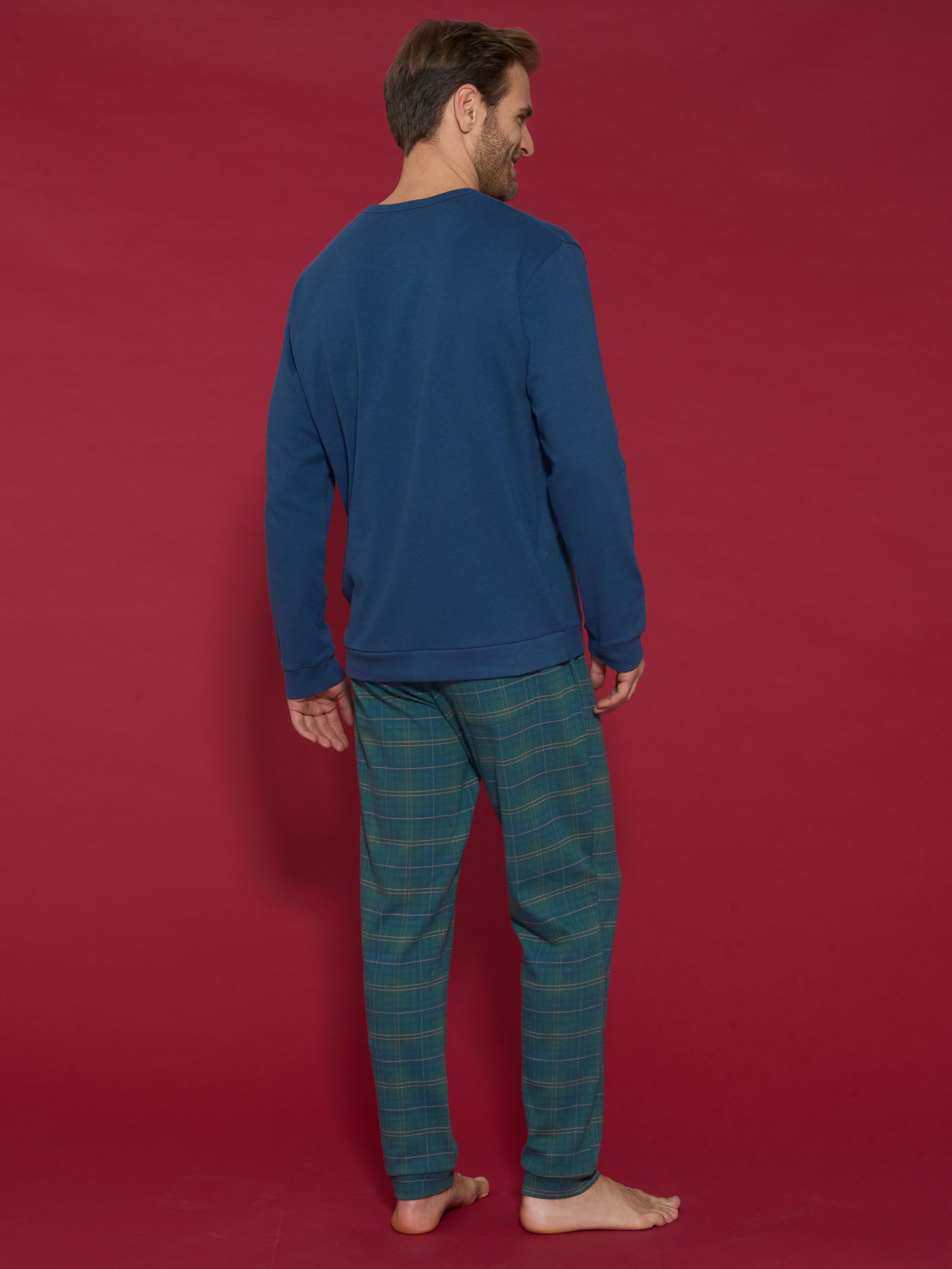 Ragno Sport Pigiama Serafino Cotone Bistro Green