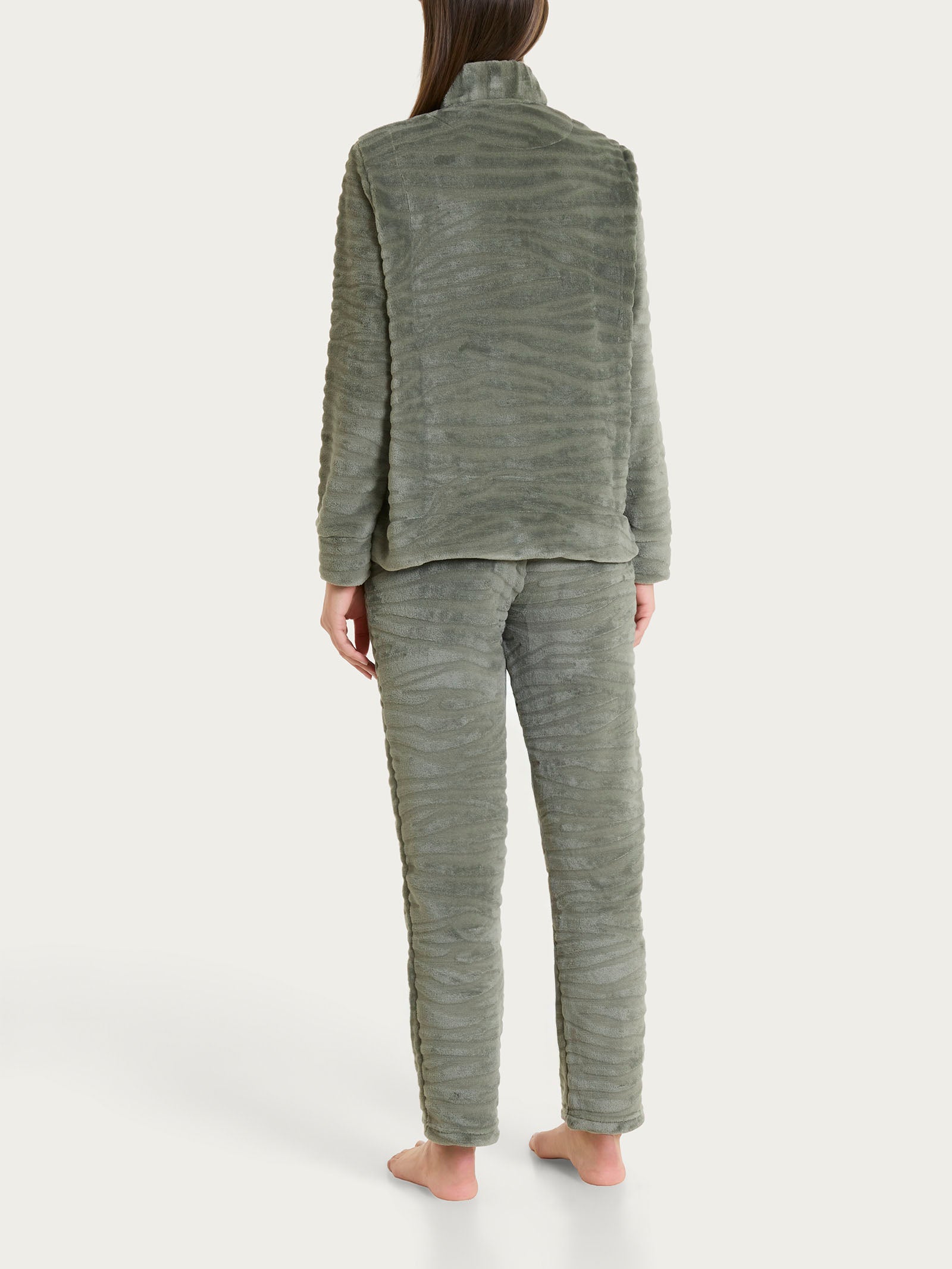 Ragno Coral Fleece tuta zip donna Shadow pile caldo