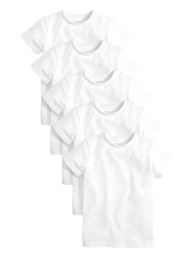 Next t-shirt ragazzo 5 pezzi taglia 110 cotone