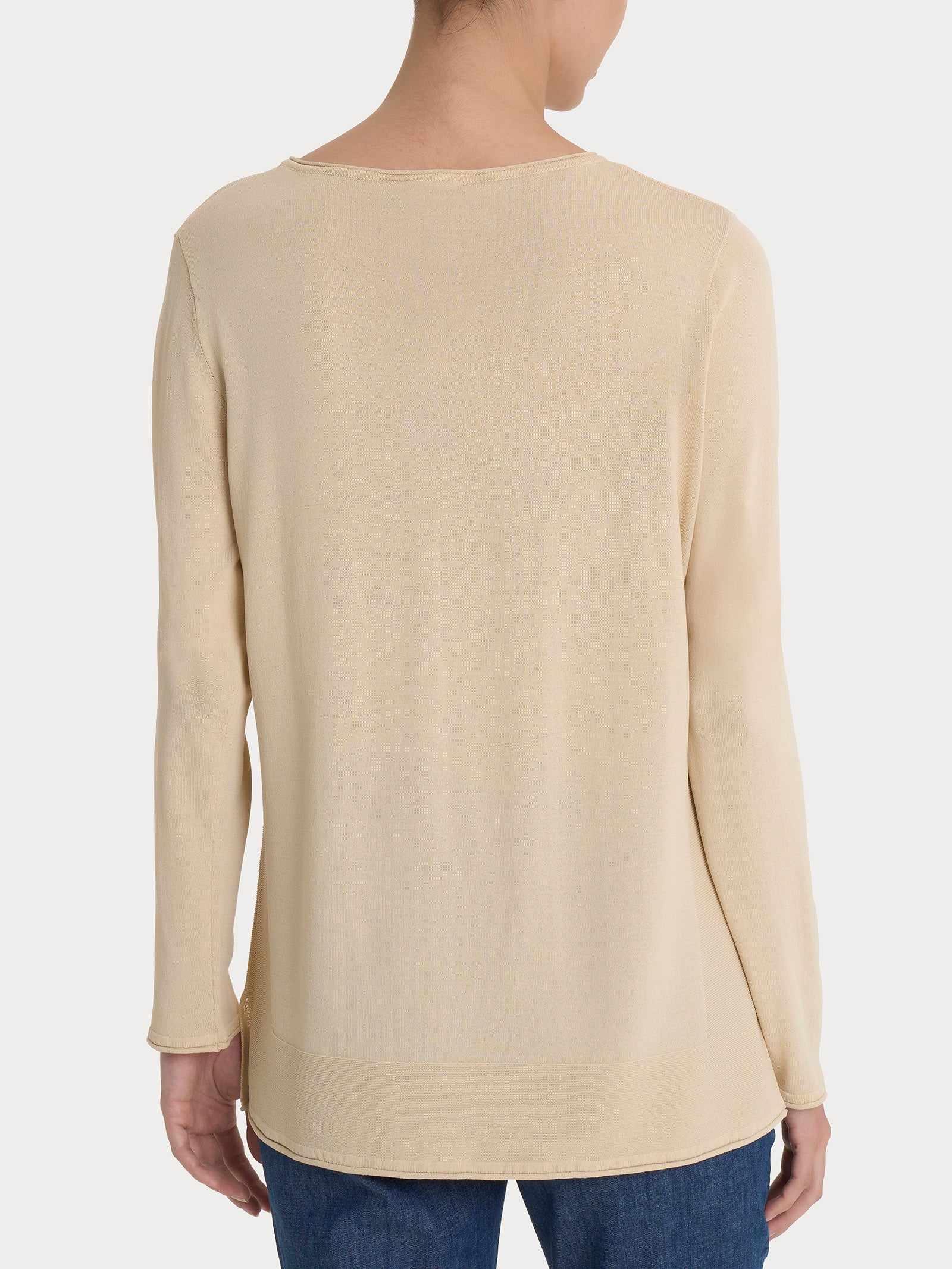 Ragno Crêpe Maglia Barchetta Wood Ash