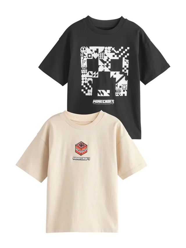 Next t-shirt Minecraft bambino 128 confezione da 2