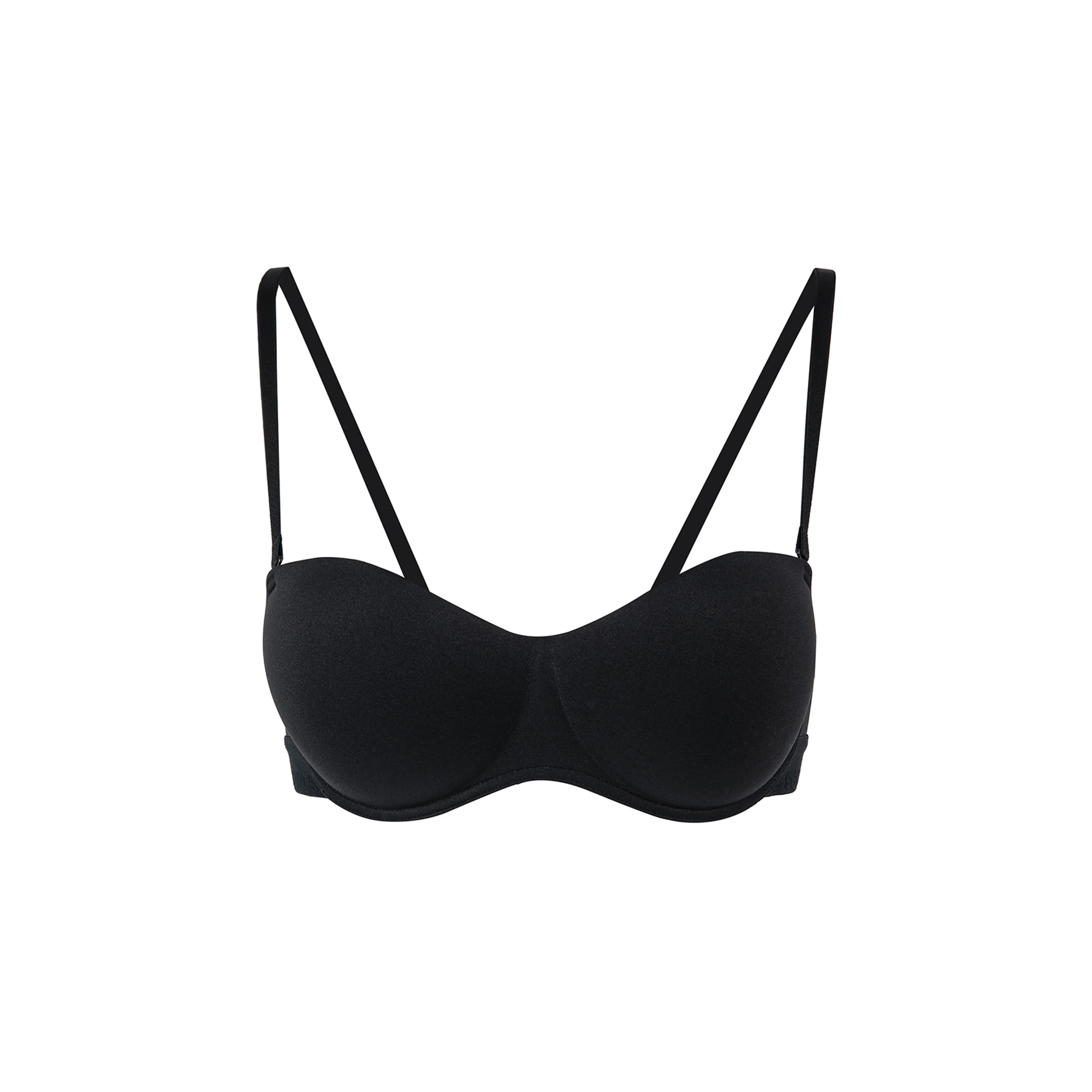 Maria Grazia Severi Reggiseno senza Spalline Imbottito Nero