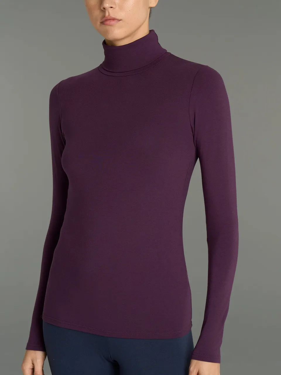 Ragno Eco Viscosa dolcevita Plum Perfect skinny