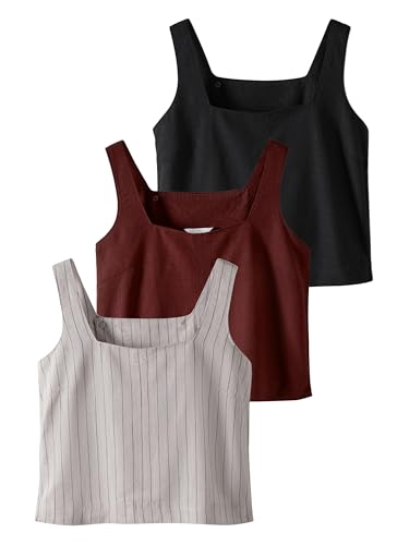 Geo Next The Set top donna 3 pezzi con lino scollo quadrato