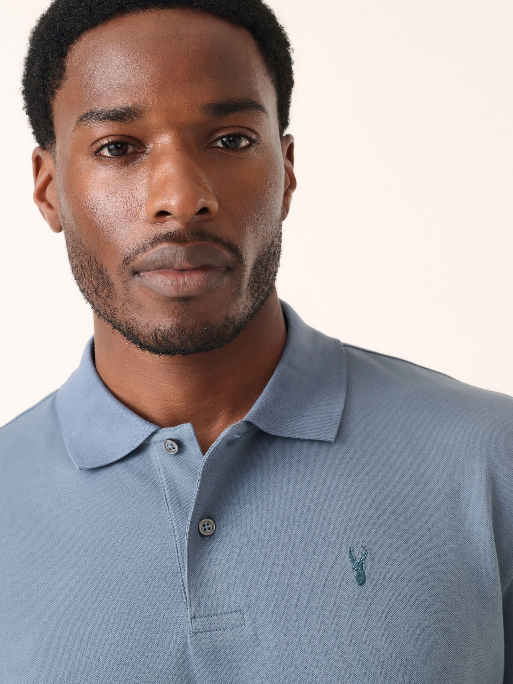 Next polo piqué maniche corte classica airforce blue cotone