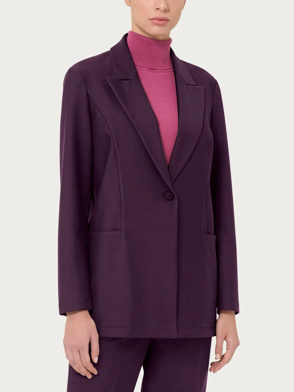 Ragno Compact Blazer Plum Perfect over 1 bottone
