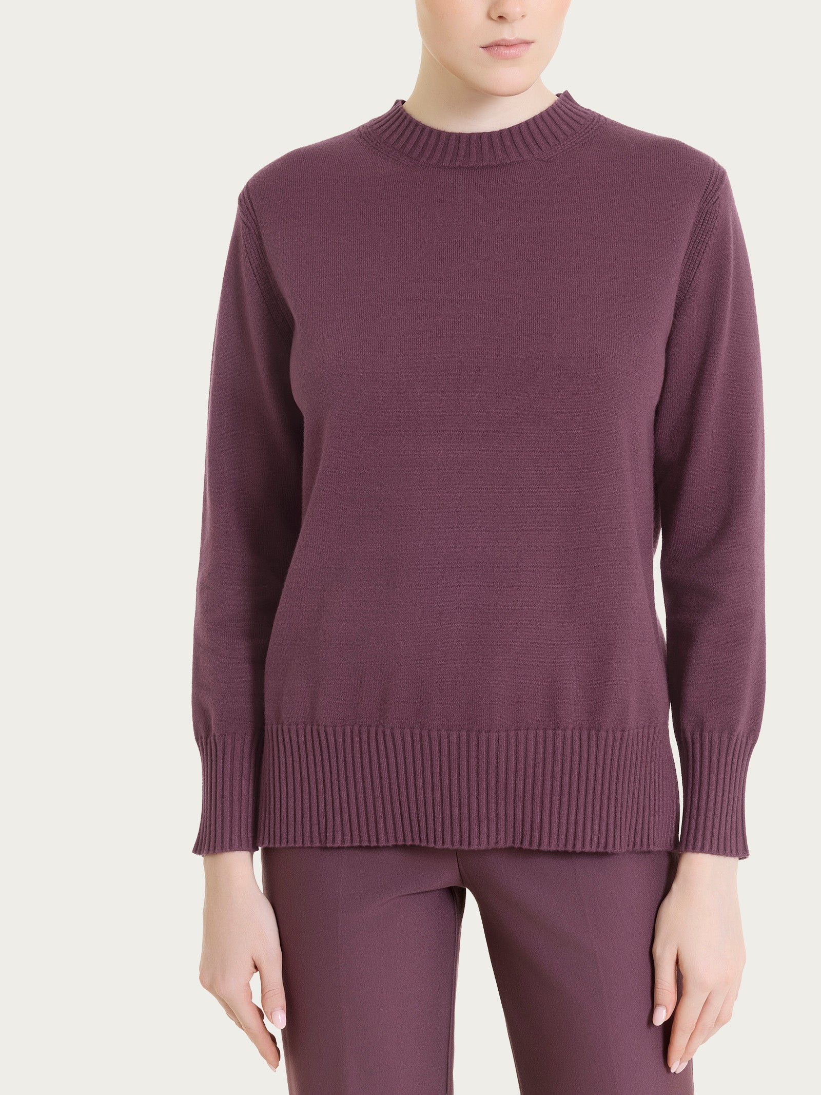 Ragno Soft Wool Maglia Donna Girocollo Huckleberry
