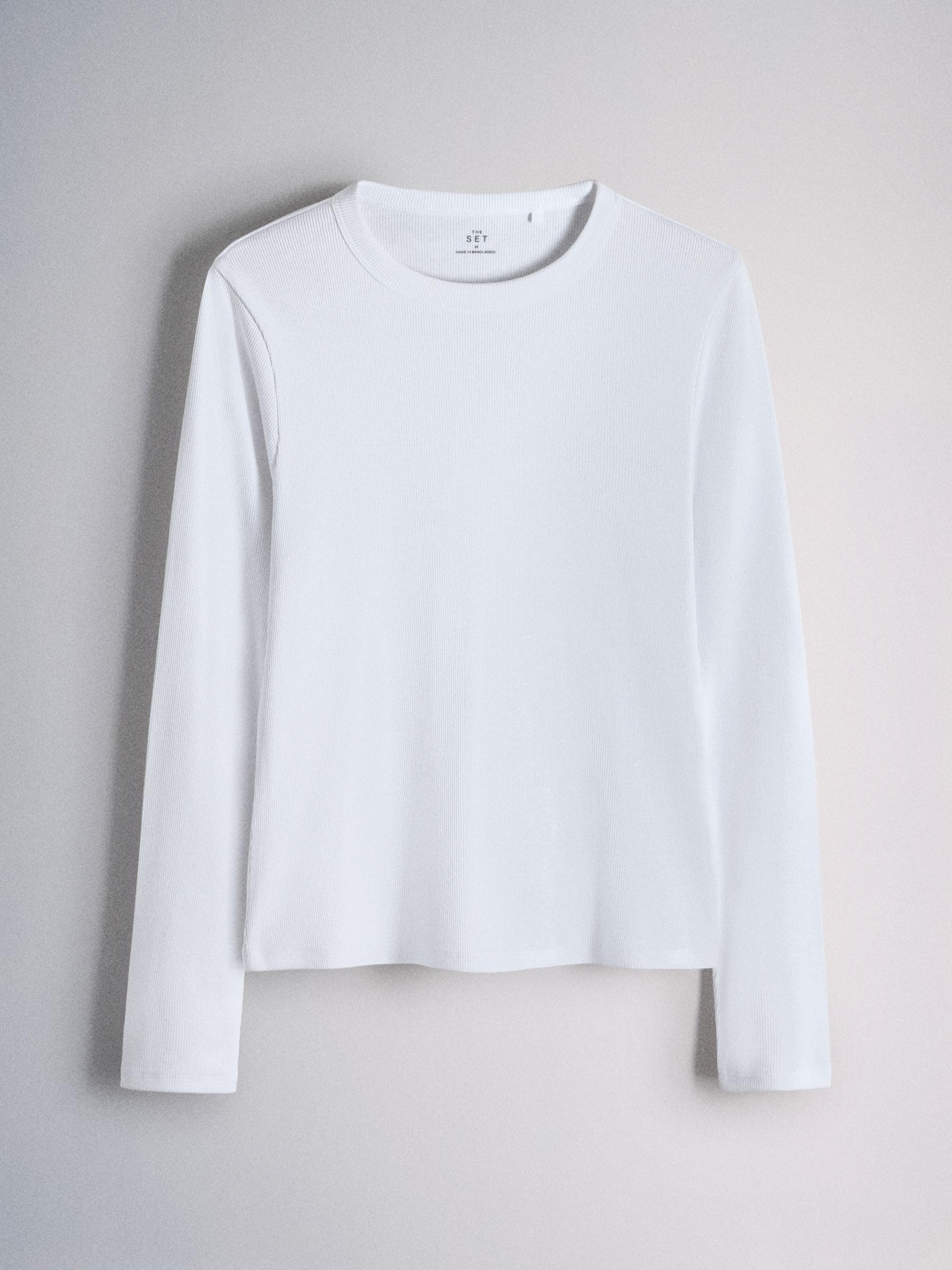 Next The Set Confezione da 4 Magliette Coste Donna Maniche Lunghe