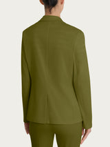 Ragno Satin Power blazer due bottoni verde cotone elasticizzato