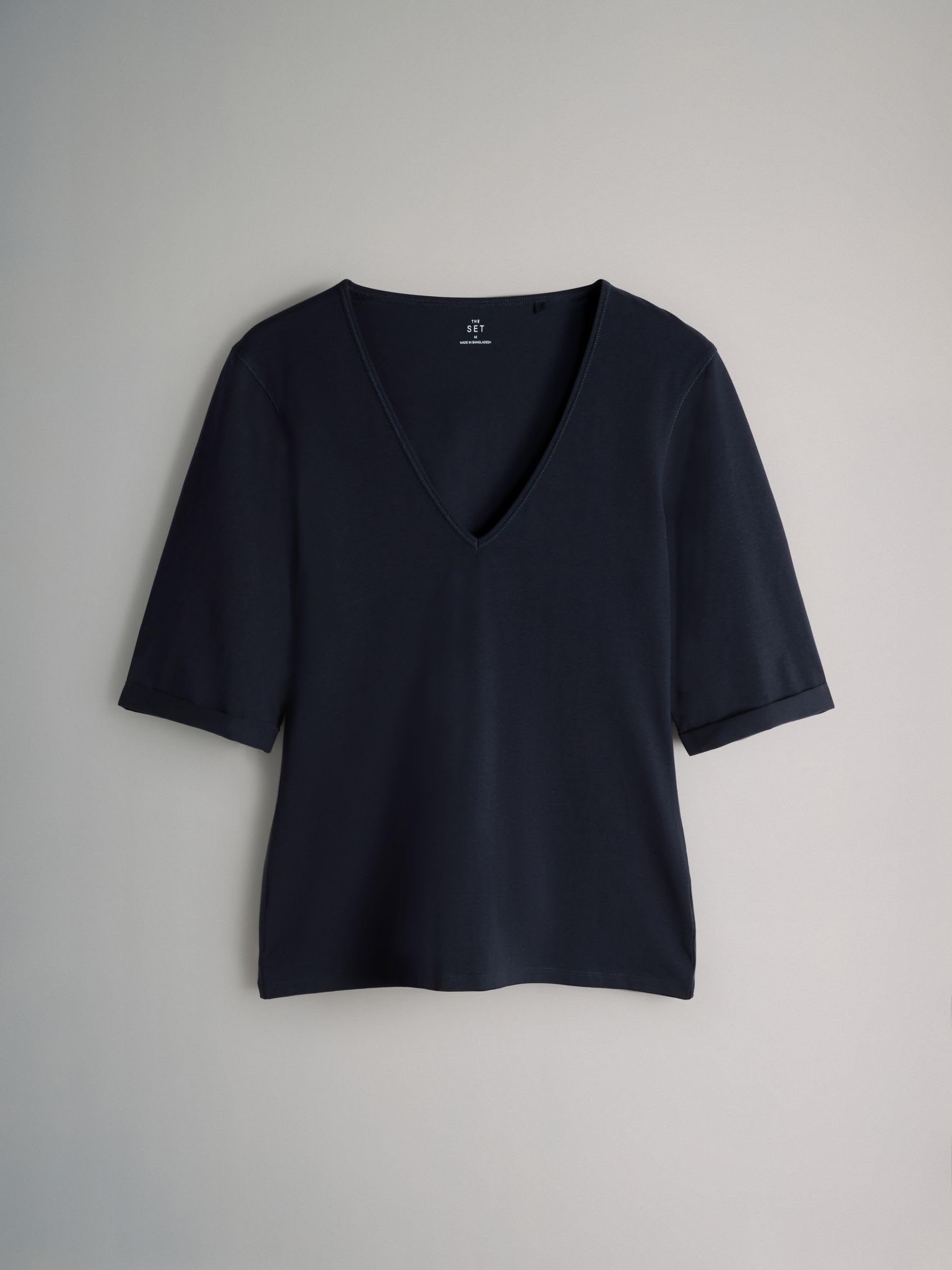 Geo Next The Set T-shirt Scollo a V Risvolto 4 Pezzi
