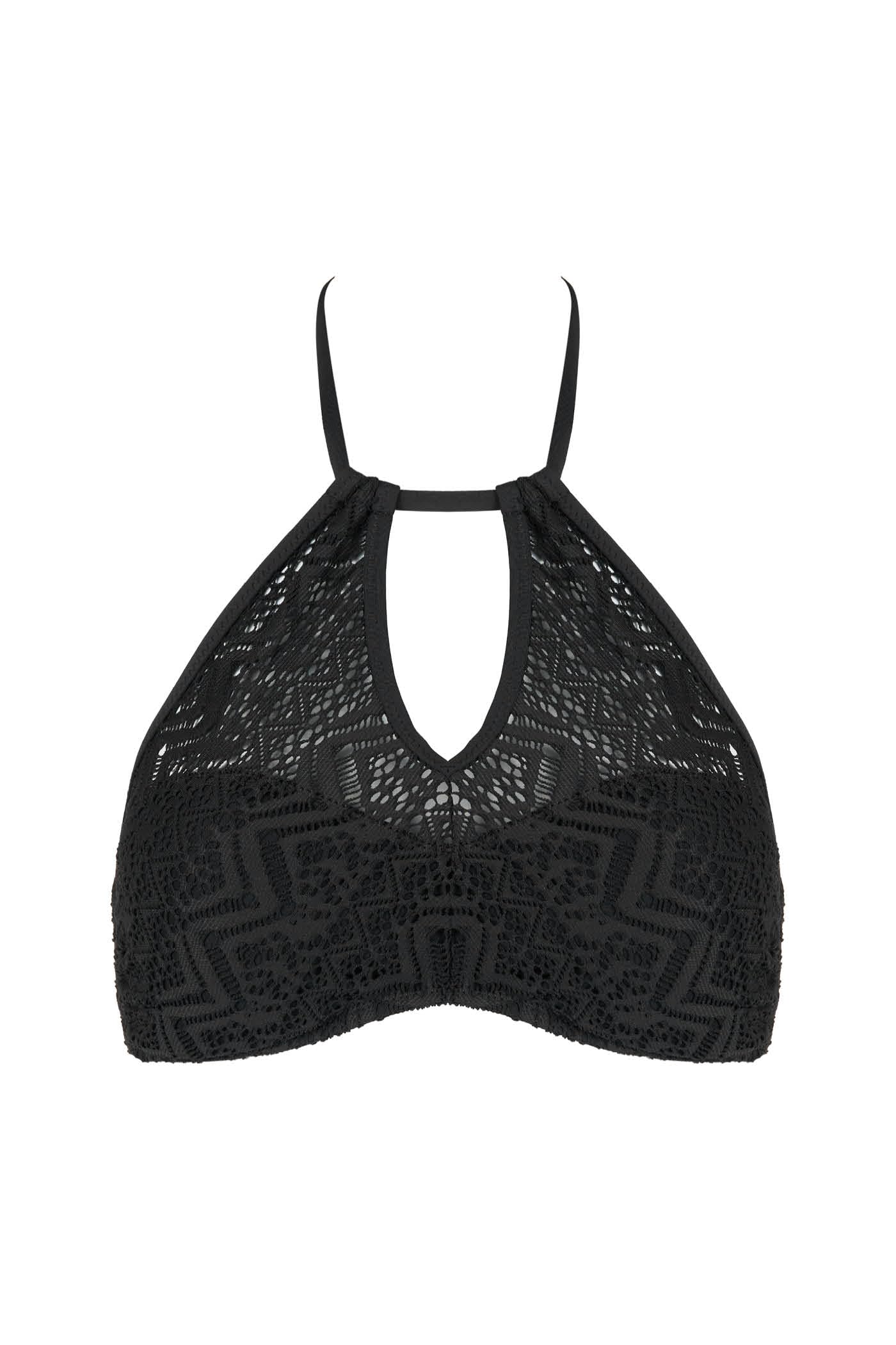 Goldenpoint Delfi top bikini donna imbottito cut out in pizzo