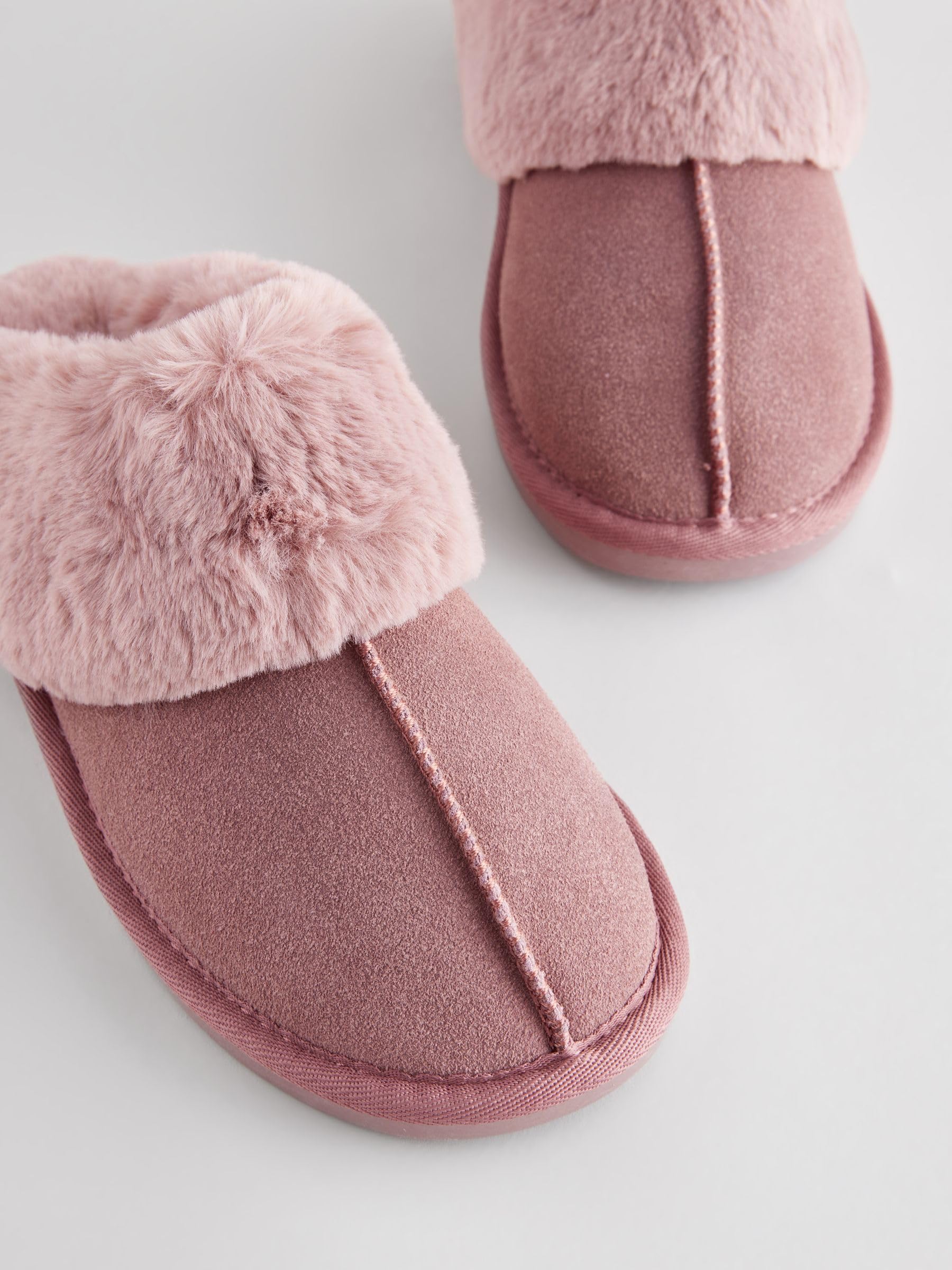 Next pantofole scamosciate donna pelliccia sintetica