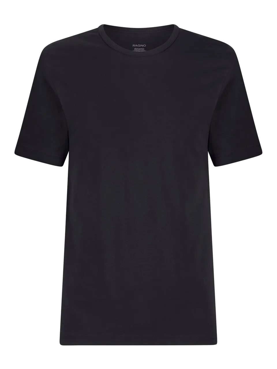 Ragno Dynamic maglietta girocollo manica corta cotone nero 2pz