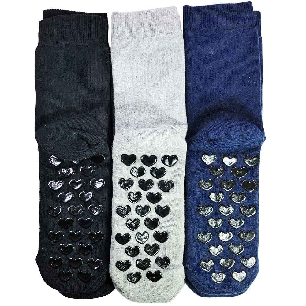 Lady C Prisco calze antiscivolo uomo cotone 3 paia unite