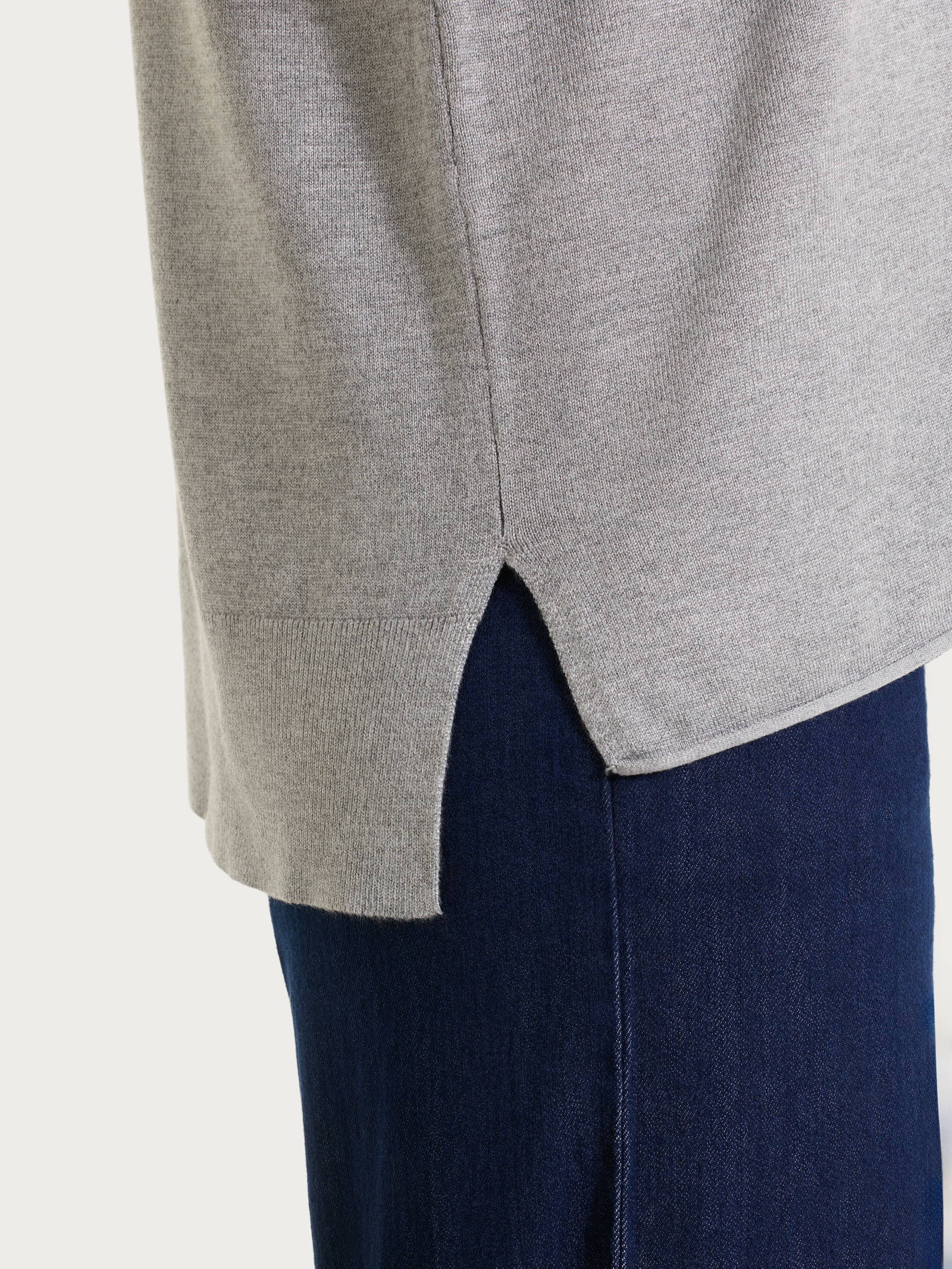 Ragno Maglia Asimmetrica Girocollo Four Seasons Grigio