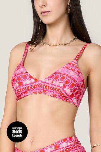 Goldenpoint Groovy Top Bikini con Ferretto Fantasia Geometrica