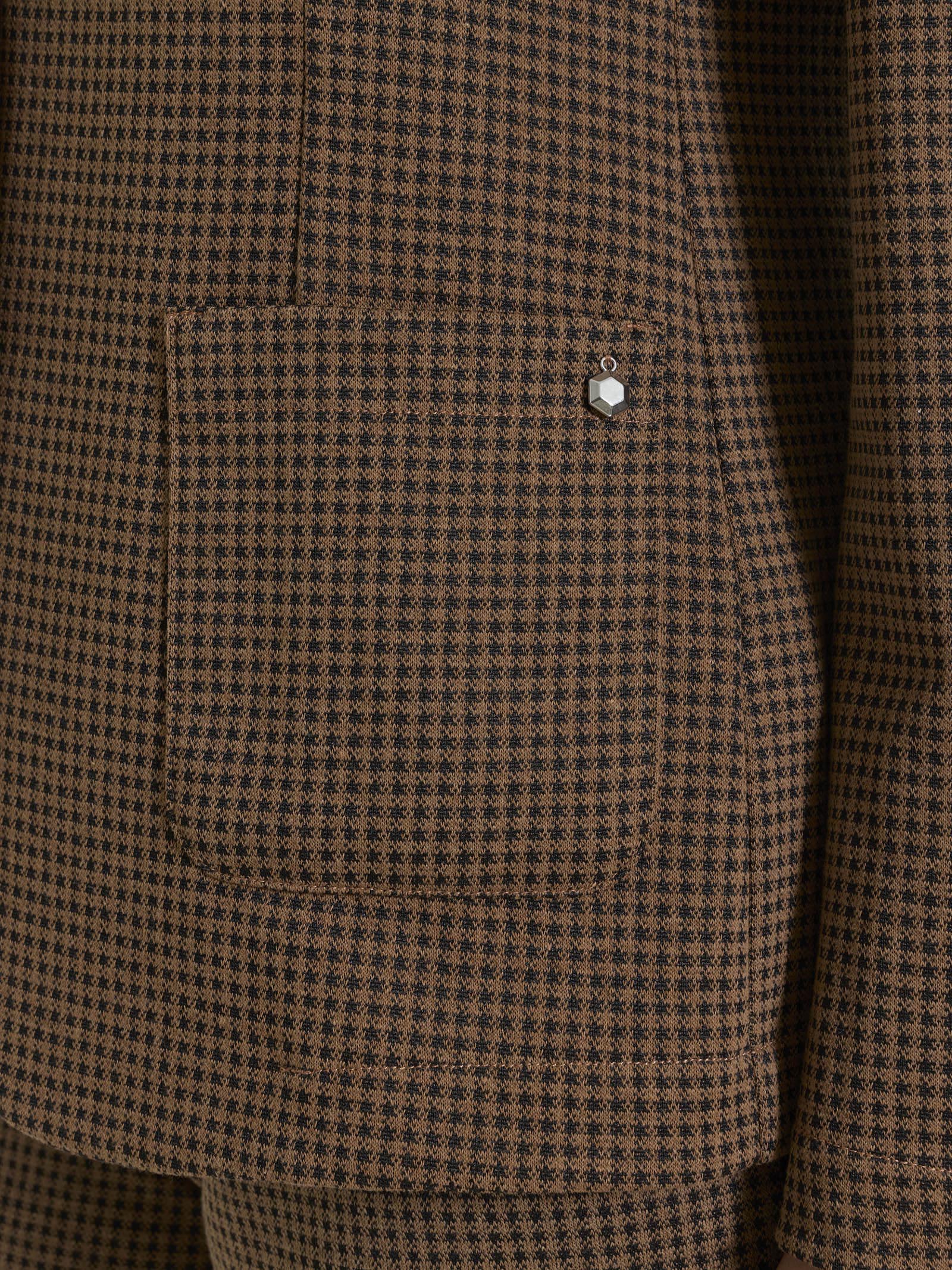 Ragno Compact Blazer 2 Bottoni Micro Check Pine Bark