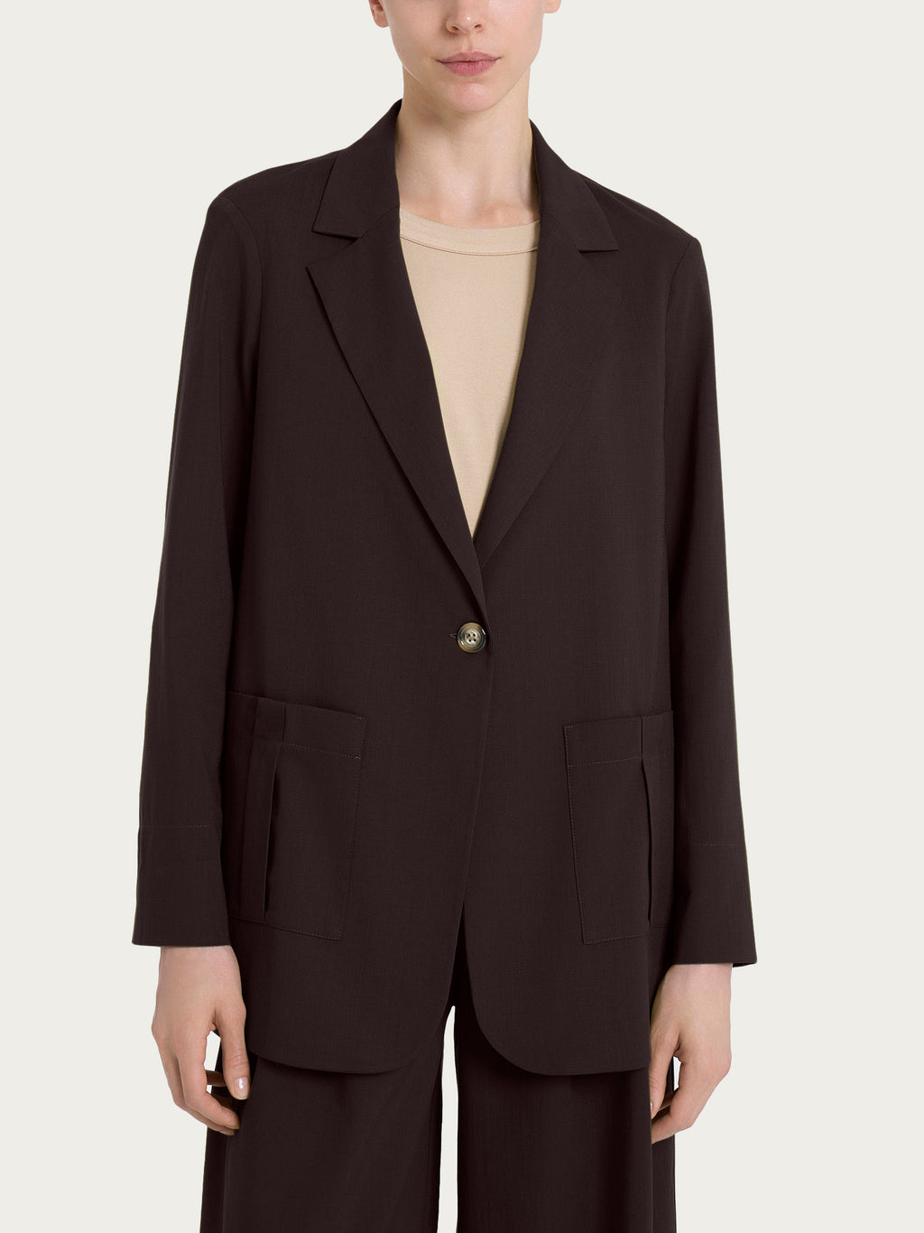 Ragno Super Natural Blazer Deconstructed Marrone