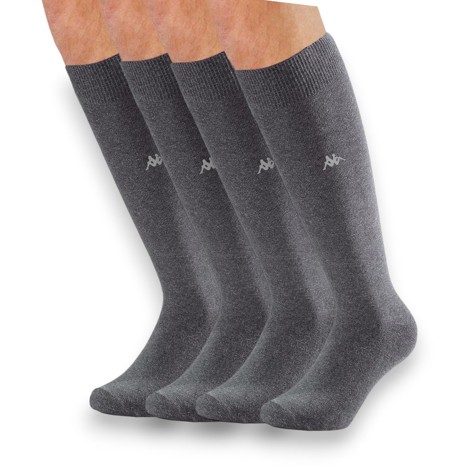 Kappa calzettoni sportivi cotone uomo 4 paia blu grigio