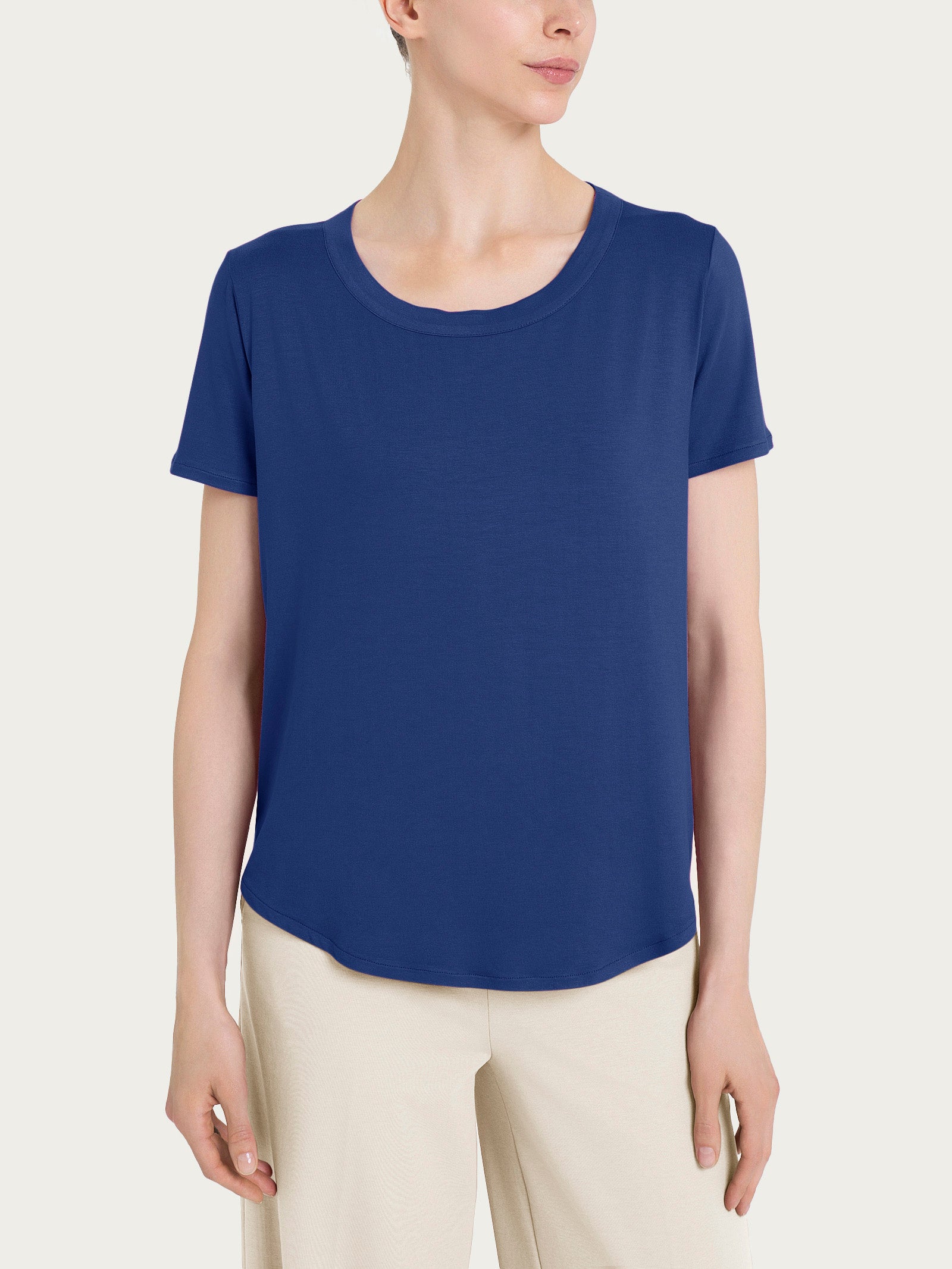 Ragno Viscosa Summer Maglietta Manica Corta Blueberry viscosa