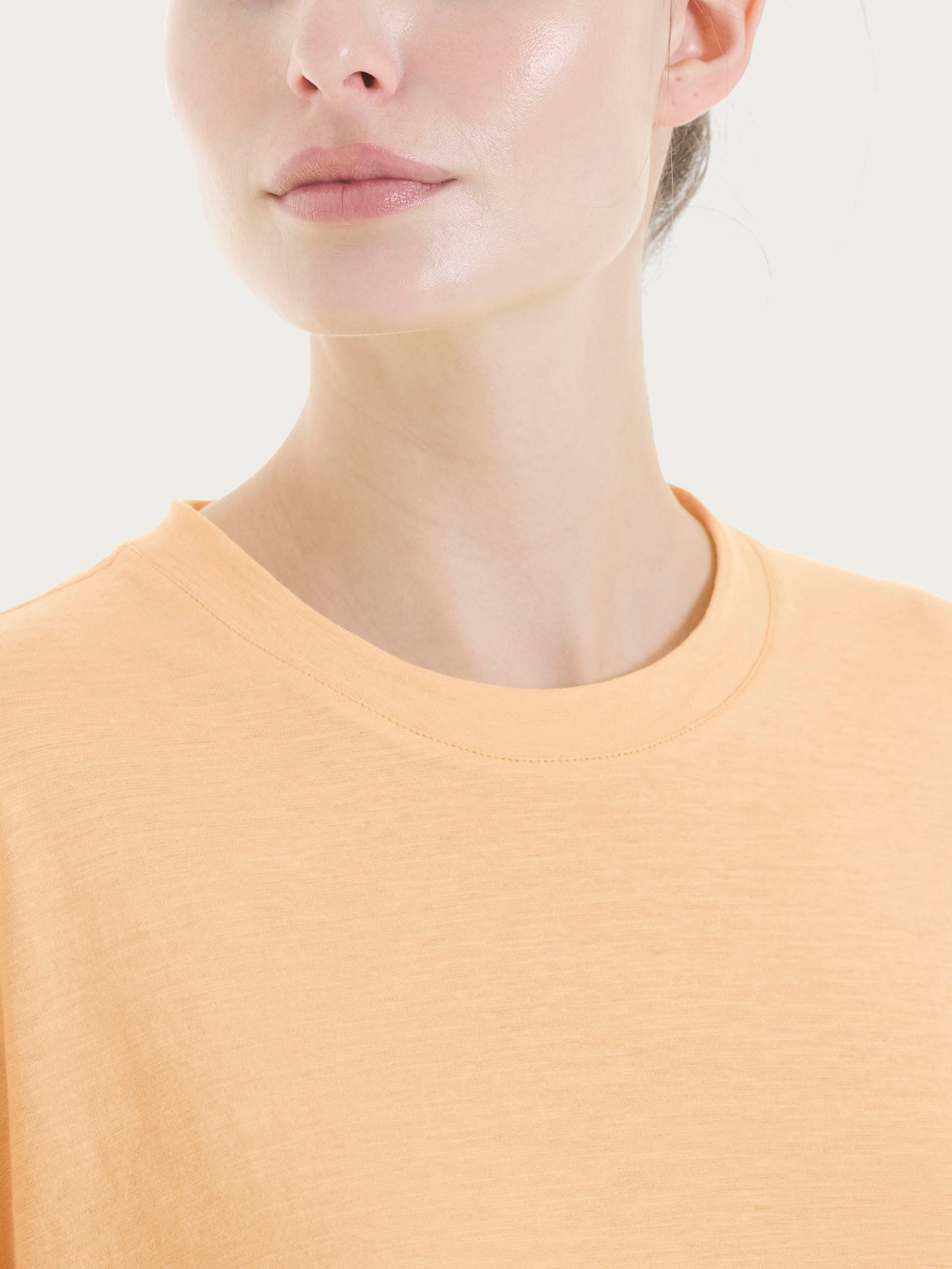 Ragno Slub Jersey Maglietta manica over Peach Cobbler