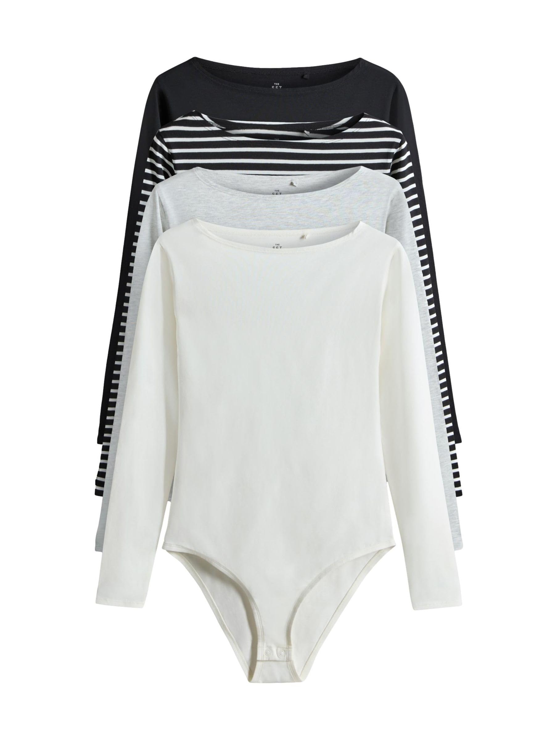 Geo Next The Set body maniche lunghe scollo barchetta 4 pezzi