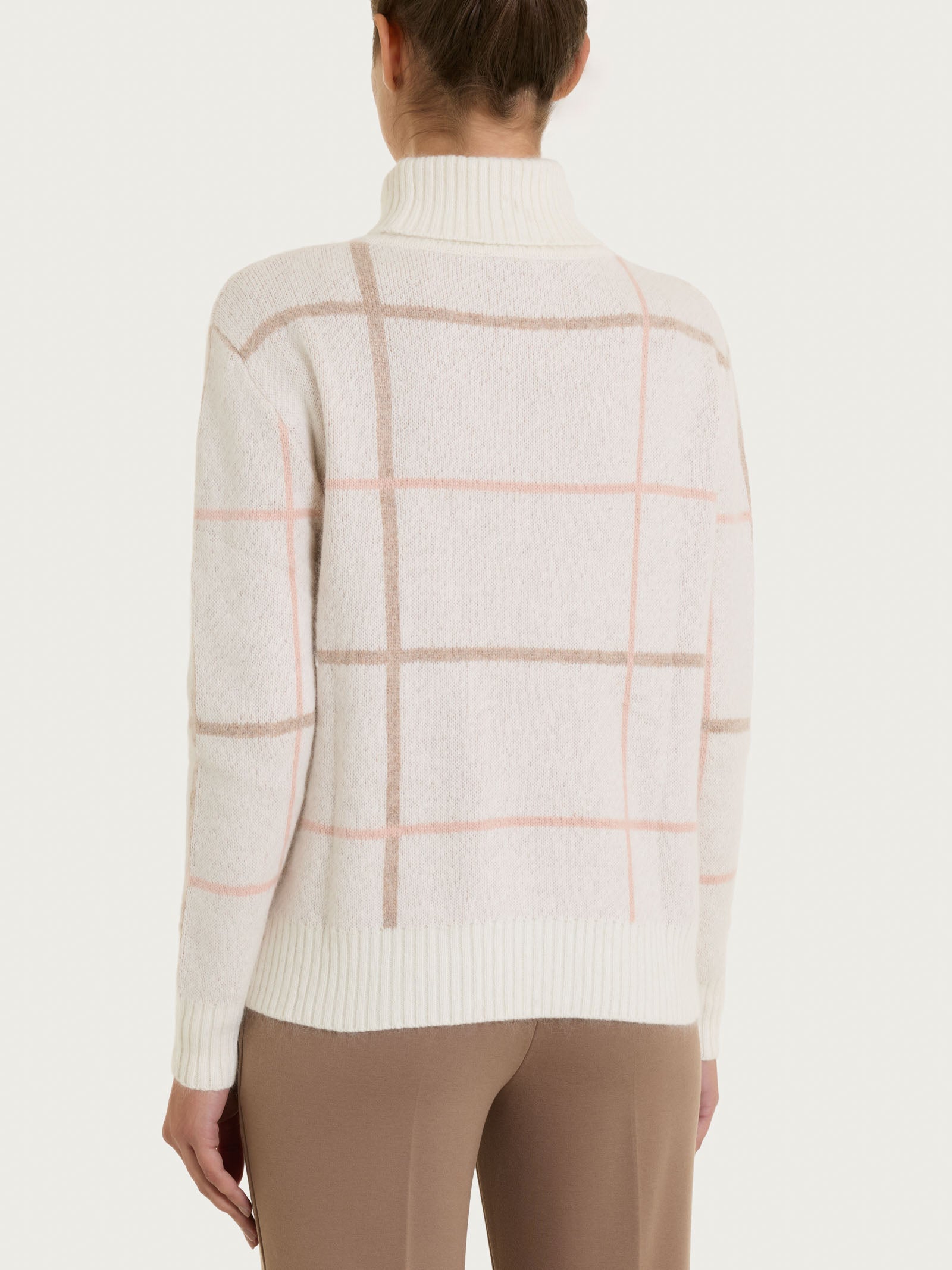 Ragno Four Seasons dolcevita check Zenzero boxy