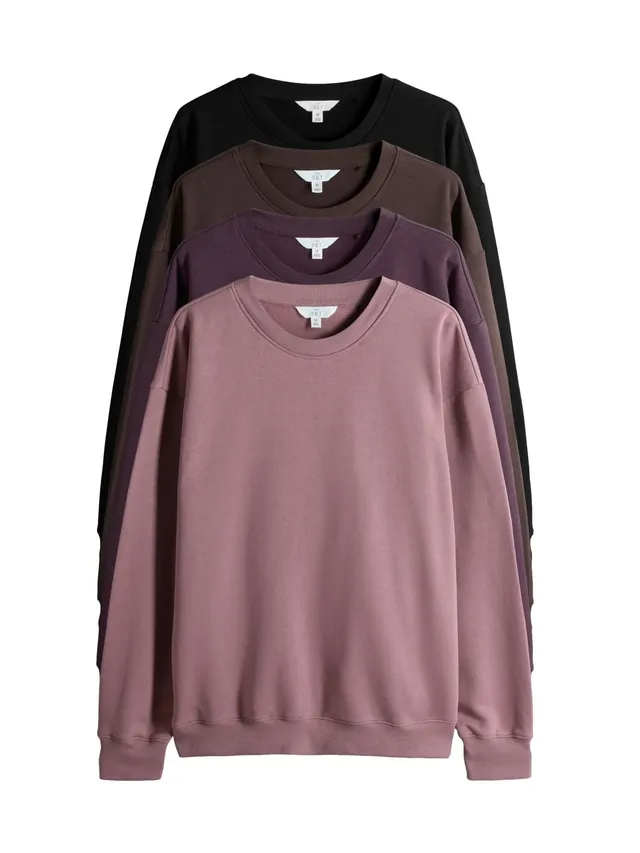 The Set felpa girocollo donna 4 pezzi morbida