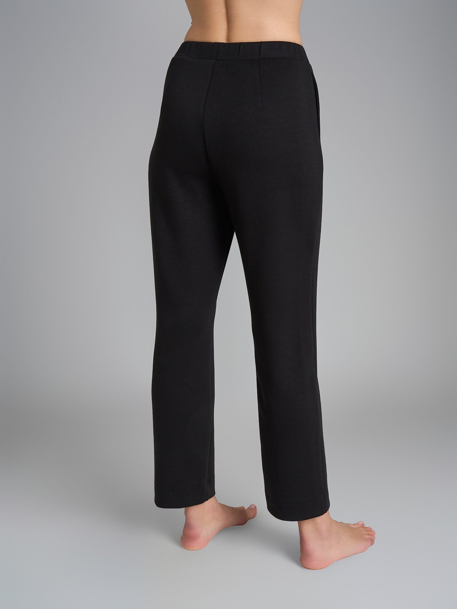 Ragno Homewear Straight Leg pantalone dritto nero scuba