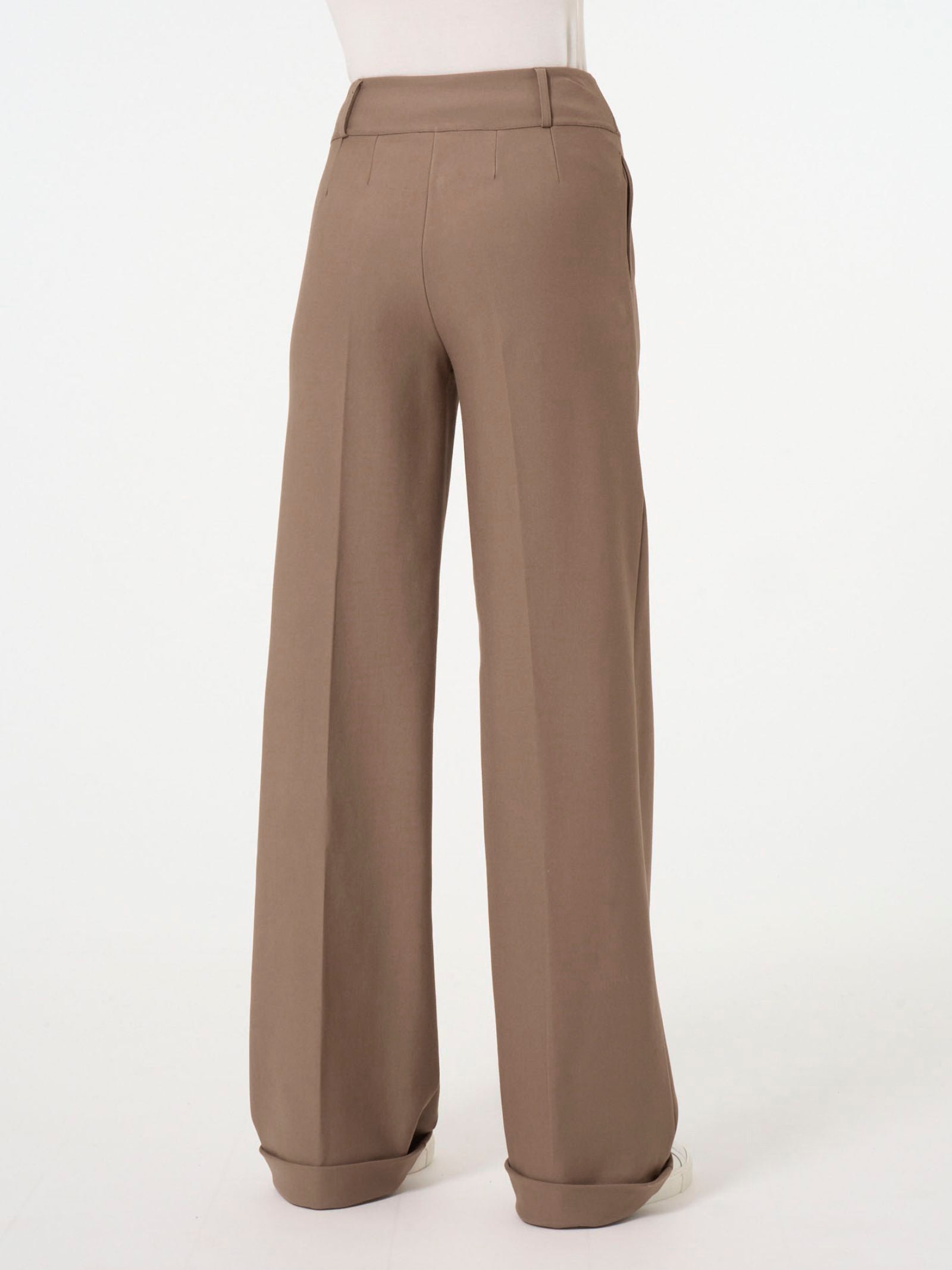 Ragno Compact pantalone ampio Pine Bark con tasche e pinces