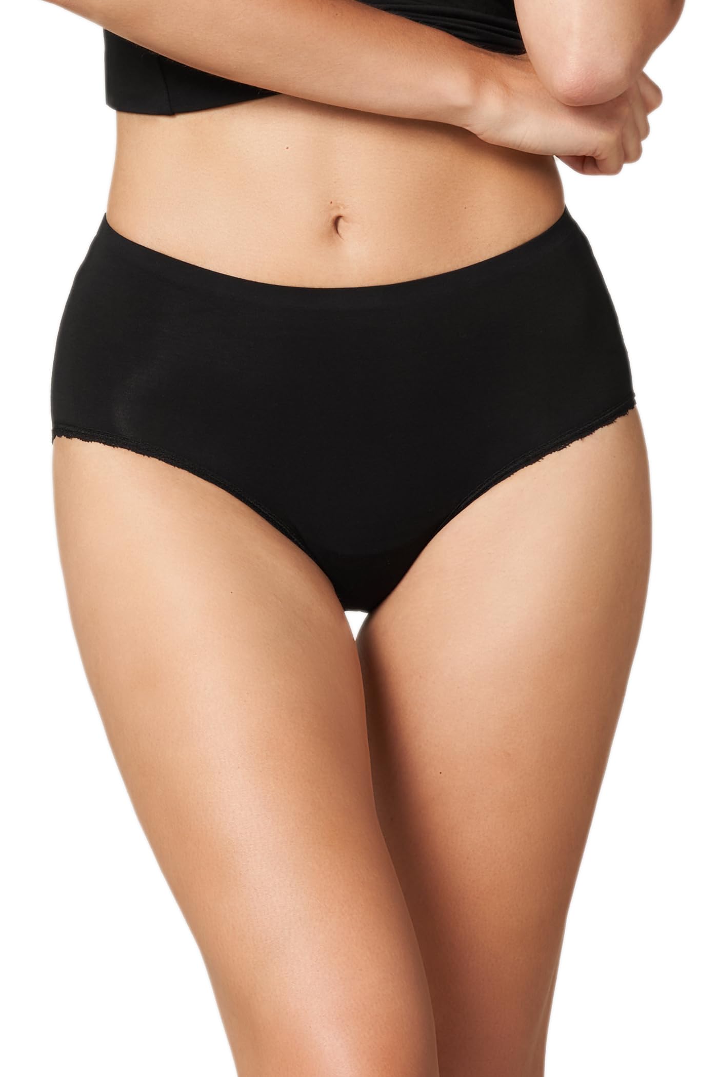 Goldenpoint culotte fianco alto viscosa pizzo cotone