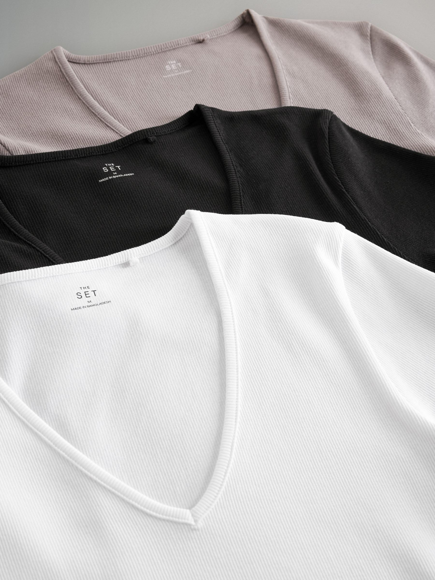 Geo Next The Set t-shirt coste scollo V donna 3 pezzi