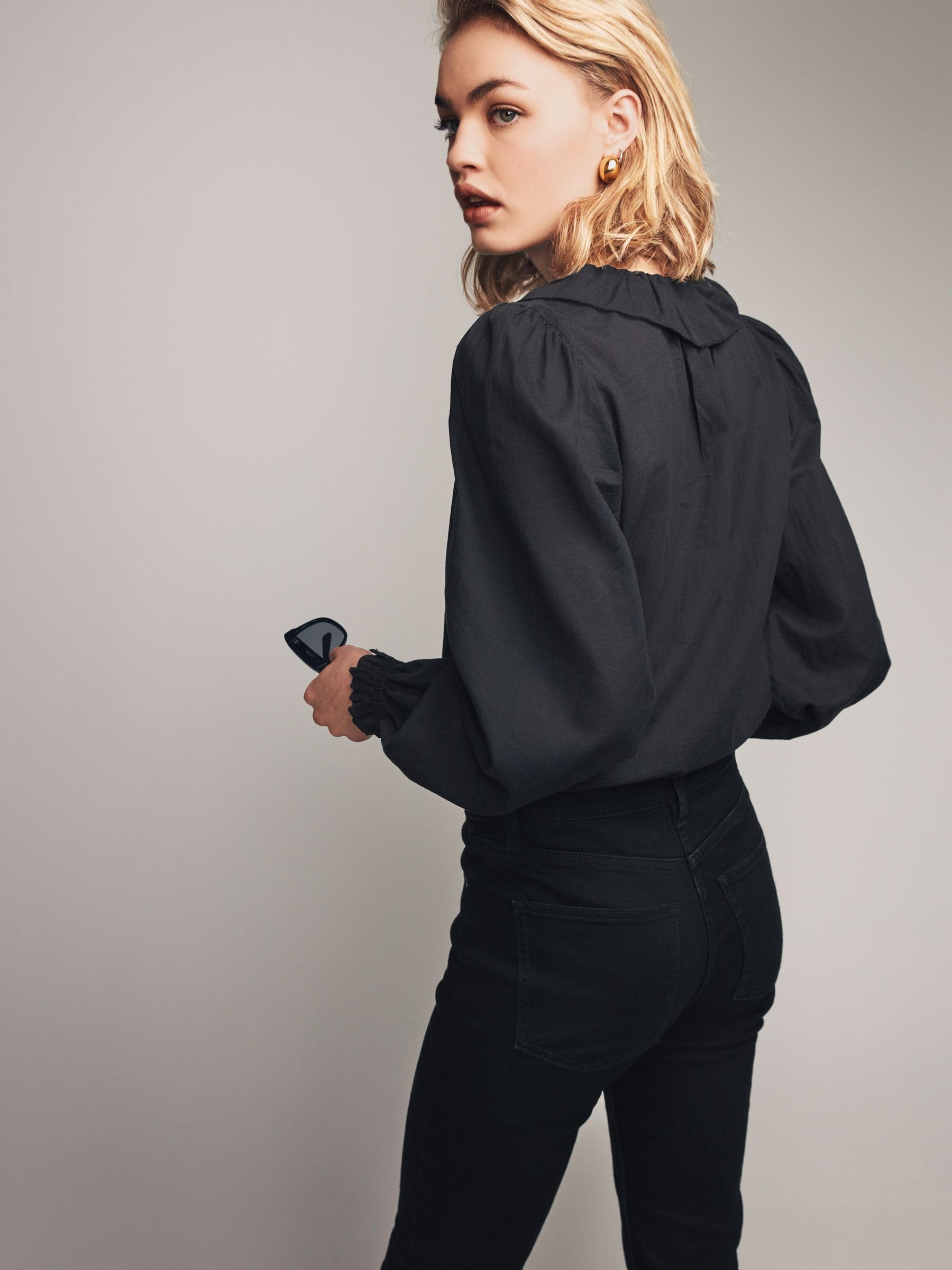 Geo Next The Set blusa donna cotone 2 pezzi volant