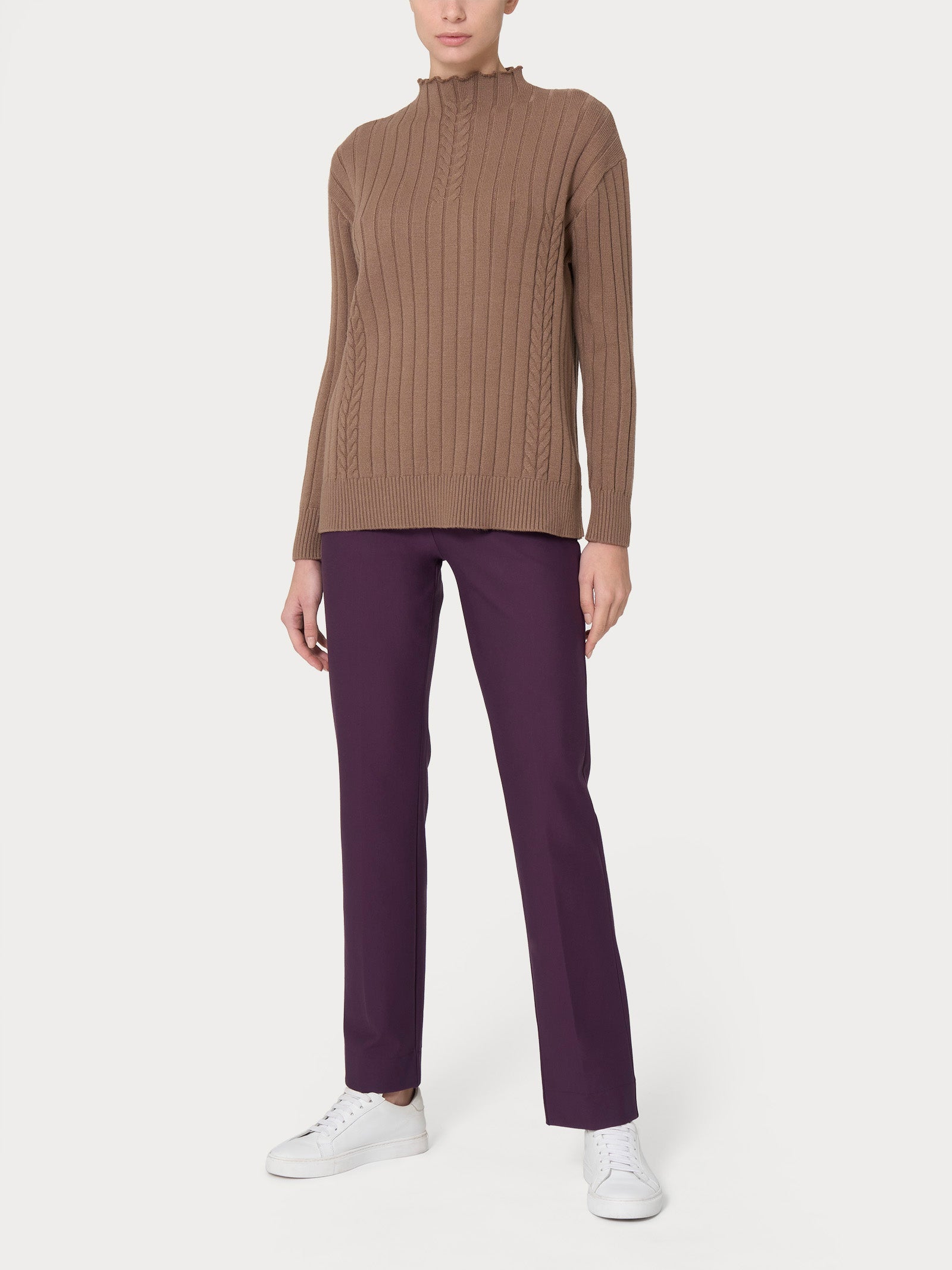 Ragno Four Seasons Lupetto Knit Rib Maglia Avorio calda