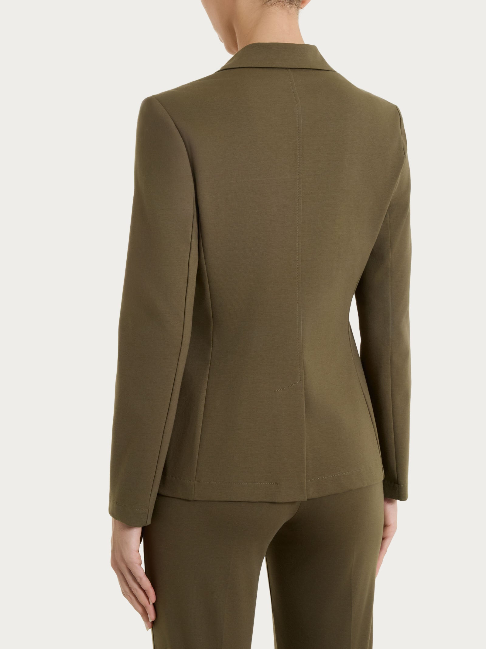 Ragno Compact Light Blazer Due Bottoni Dark Olive Regular