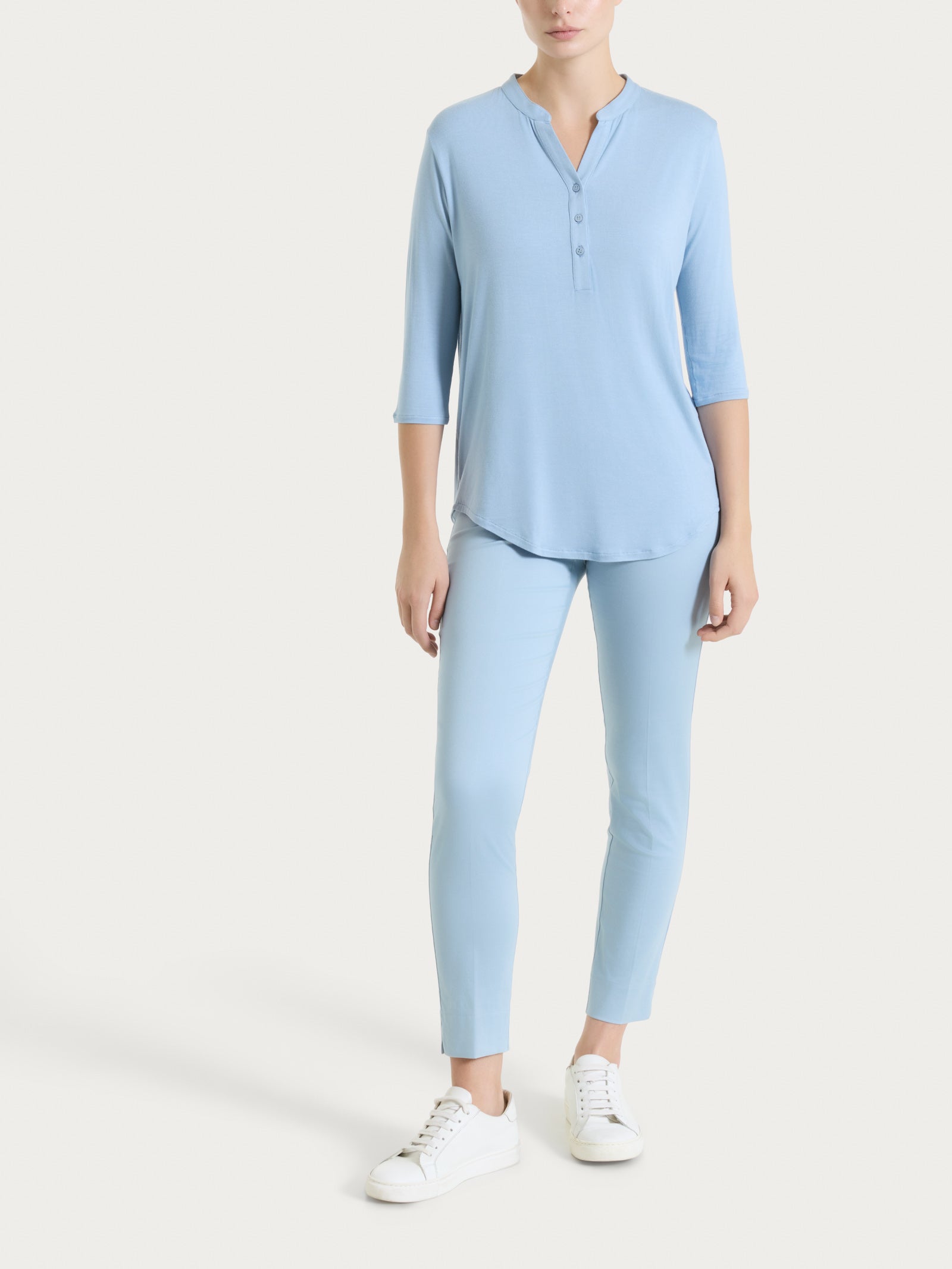 Ragno Viscosa Summer maglietta 3/4 dusty blue soft