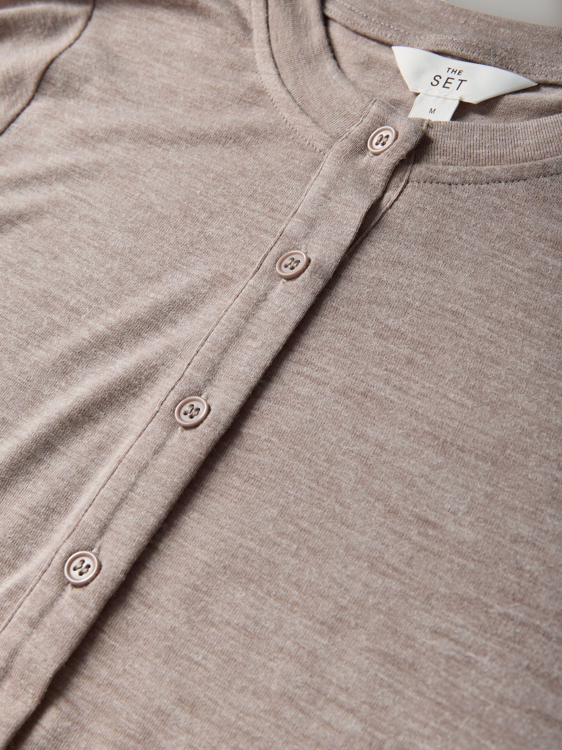 Next The Set Top Henley manica lunga confezione 3 trasparenti